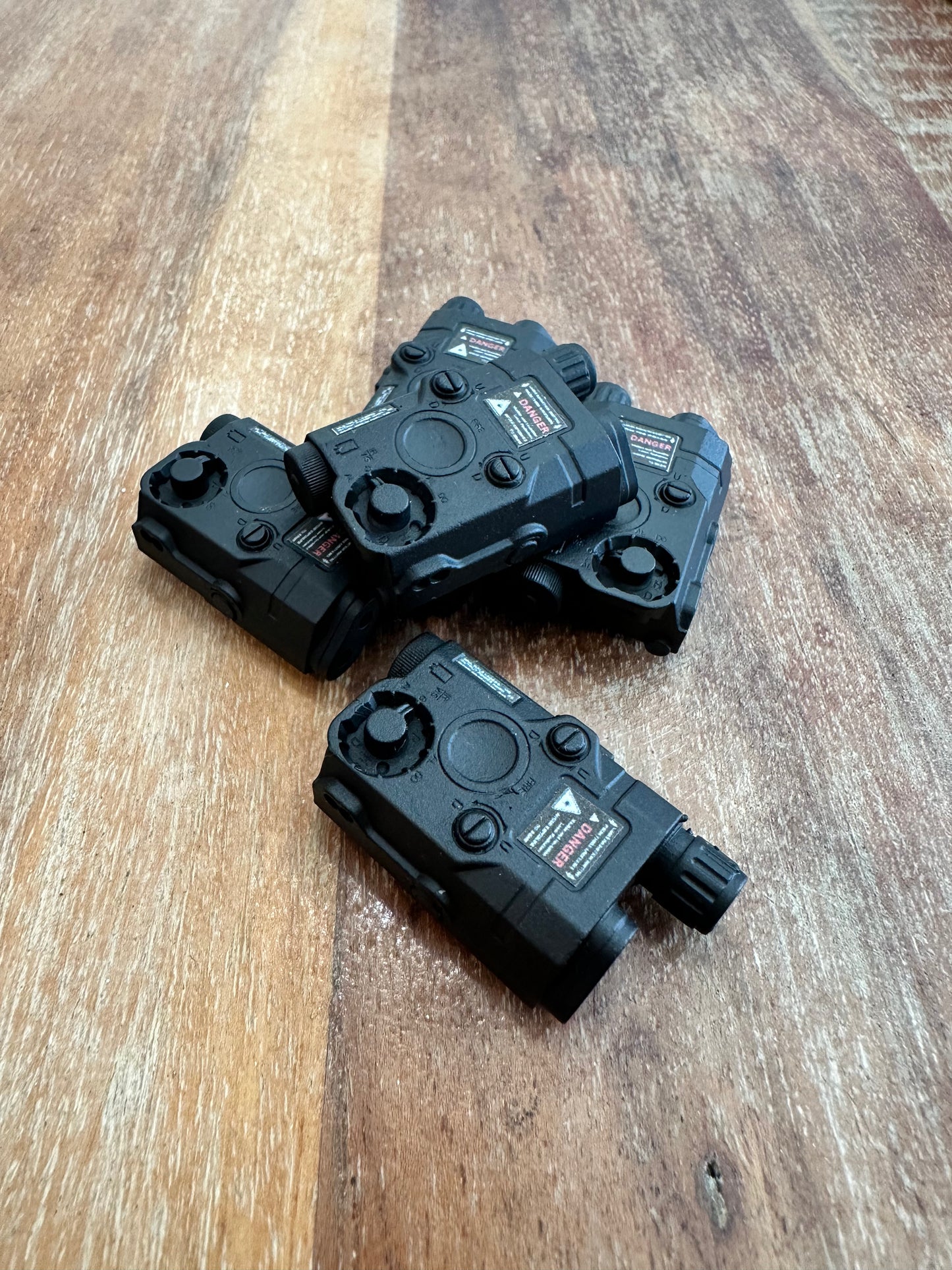 3D Printed PEQ15 - toy (Black) - Works with GoatGuns