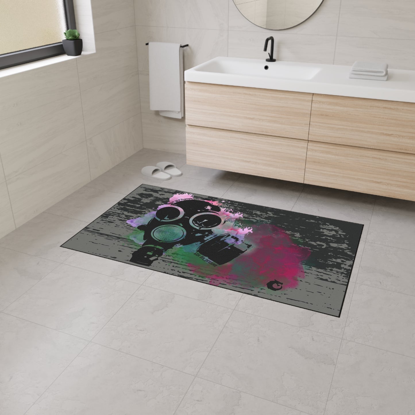 Heavy Duty Floor Mat - Gas Mask