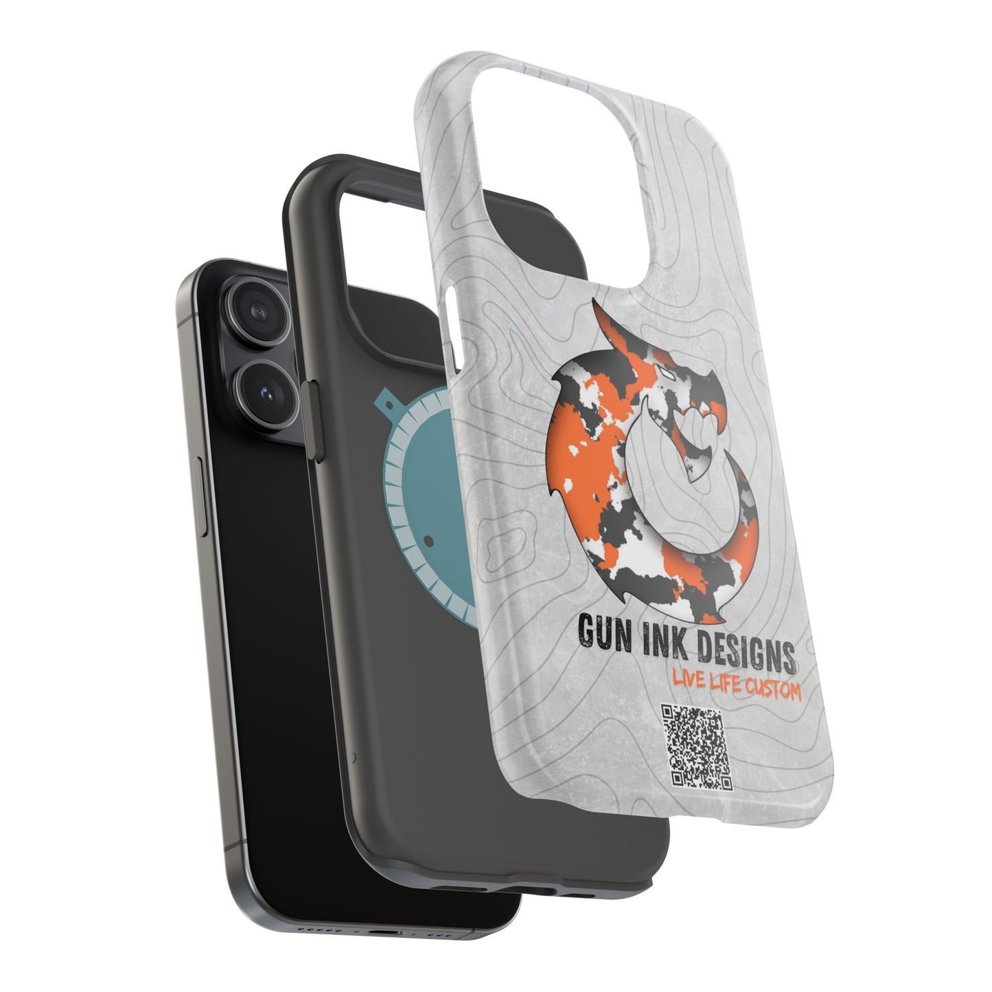 Magnetic Tough Cases - Topo QR code