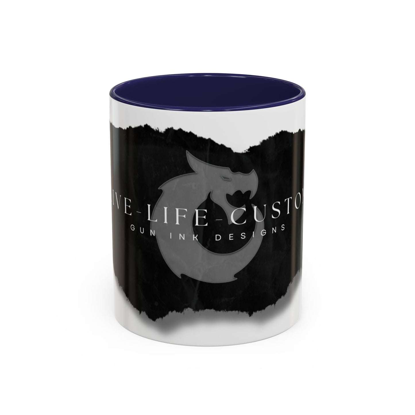 Accent Coffee Mug (11, 15oz) - Torn Paper