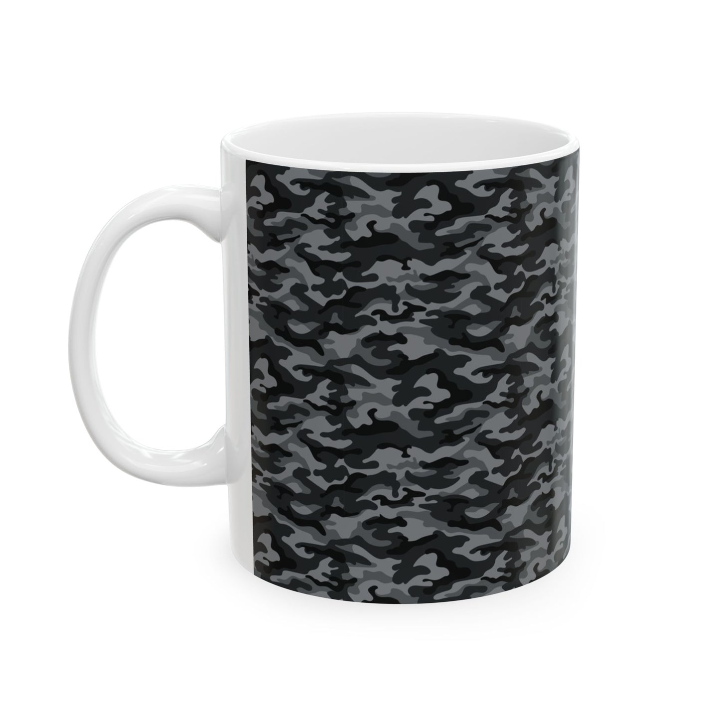 Ceramic Mug, (11oz, 15oz) - Dark Camo