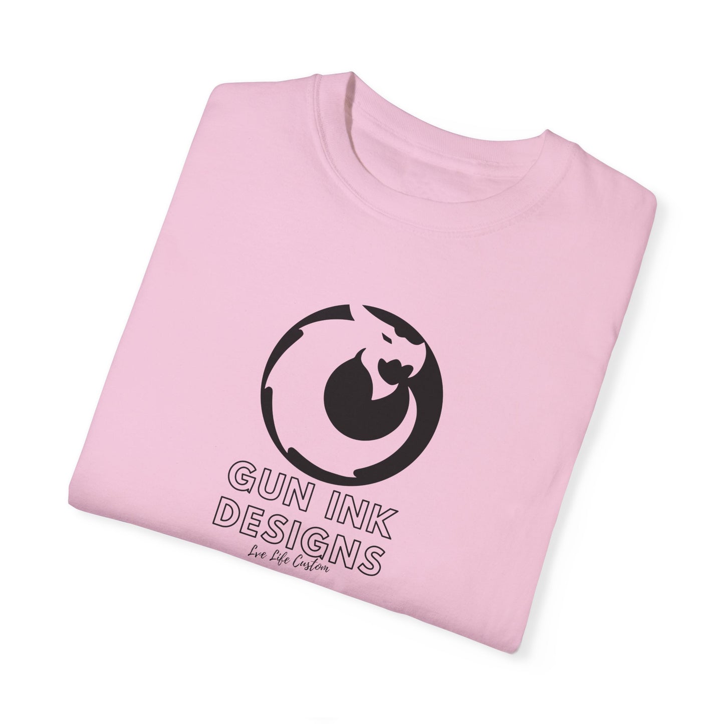 Garment-Dyed T-shirt - Black Circle Dragon