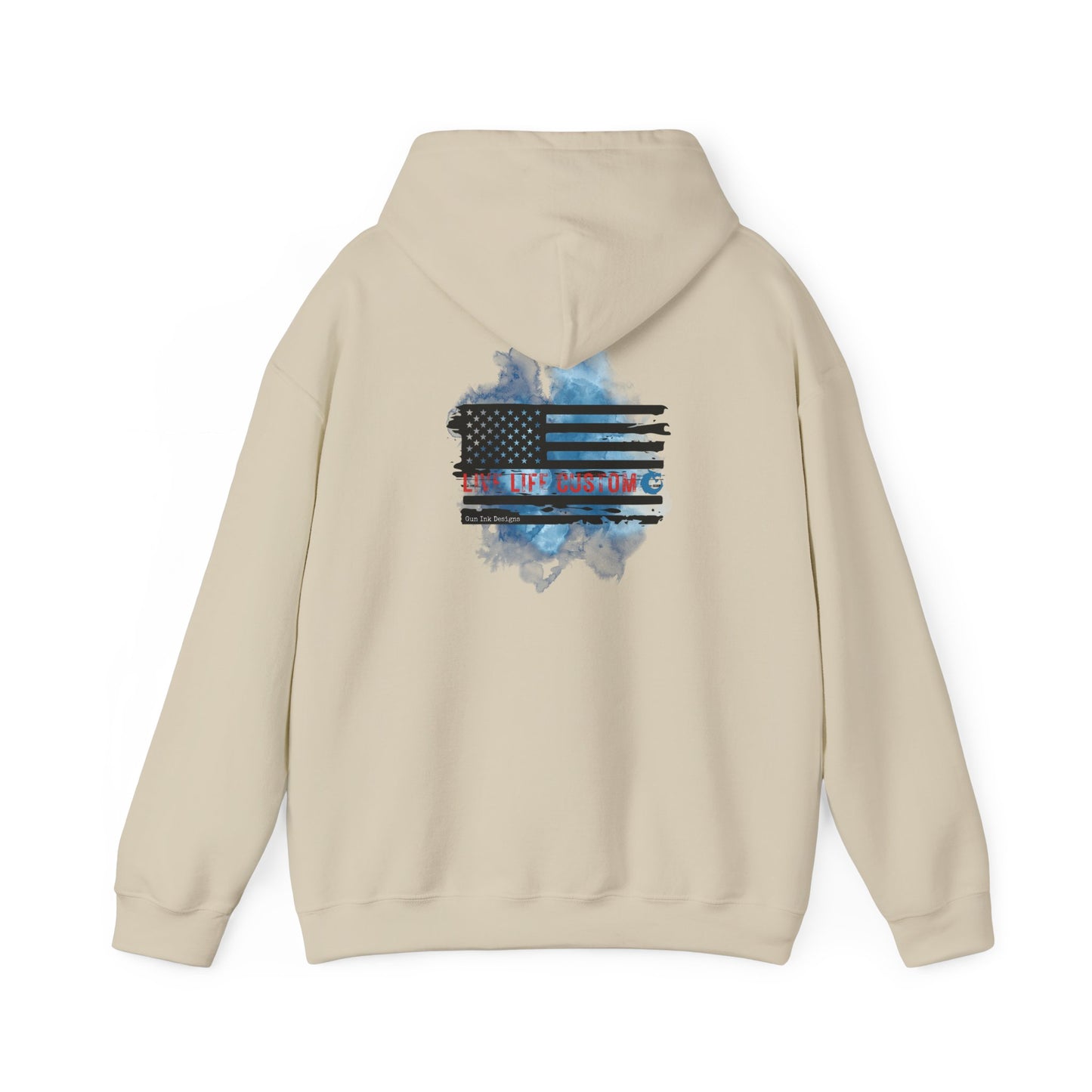 Heavy Blend™ Hooded Sweatshirt - Water Color Flag