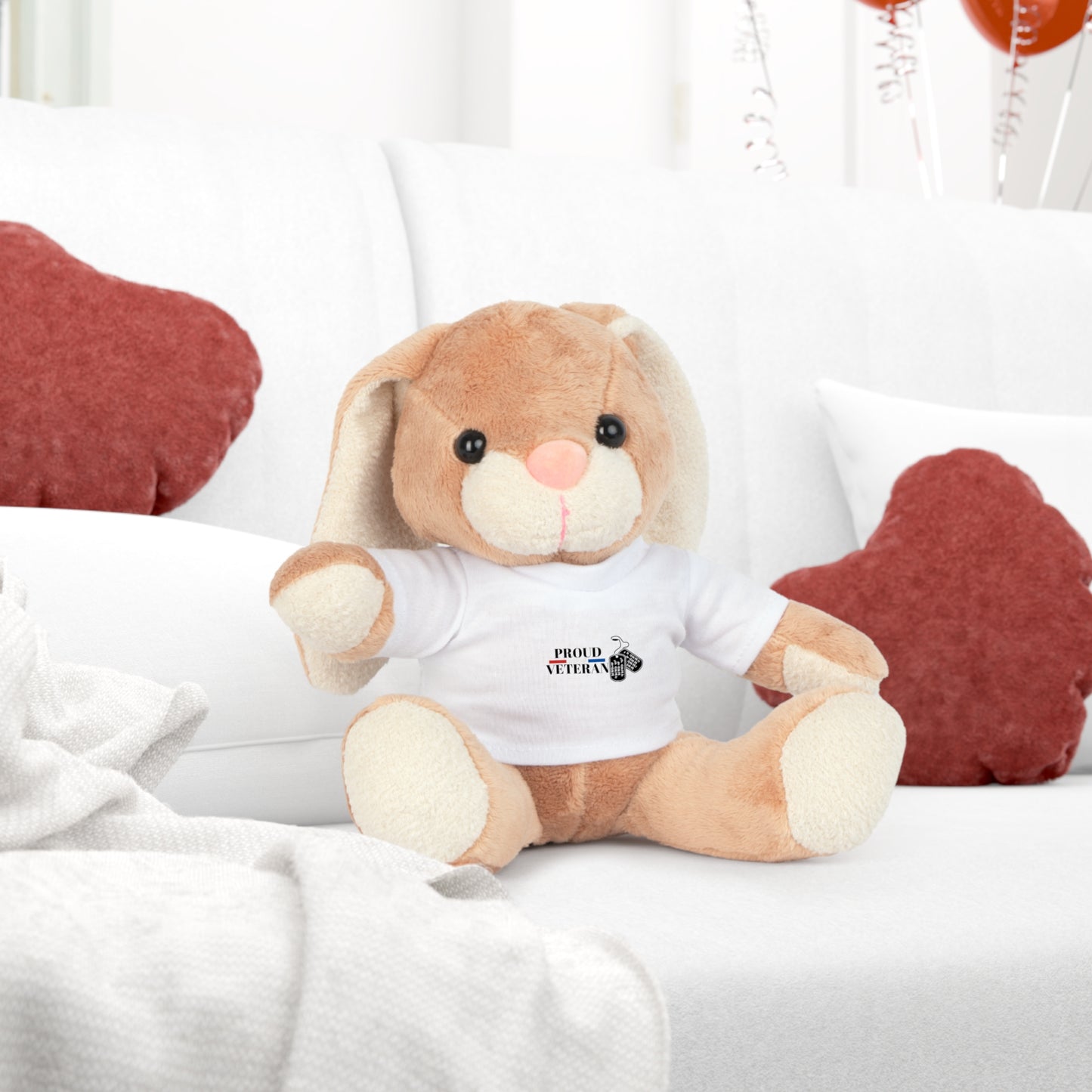 Plush Toy with T-Shirt - Proud Veteran