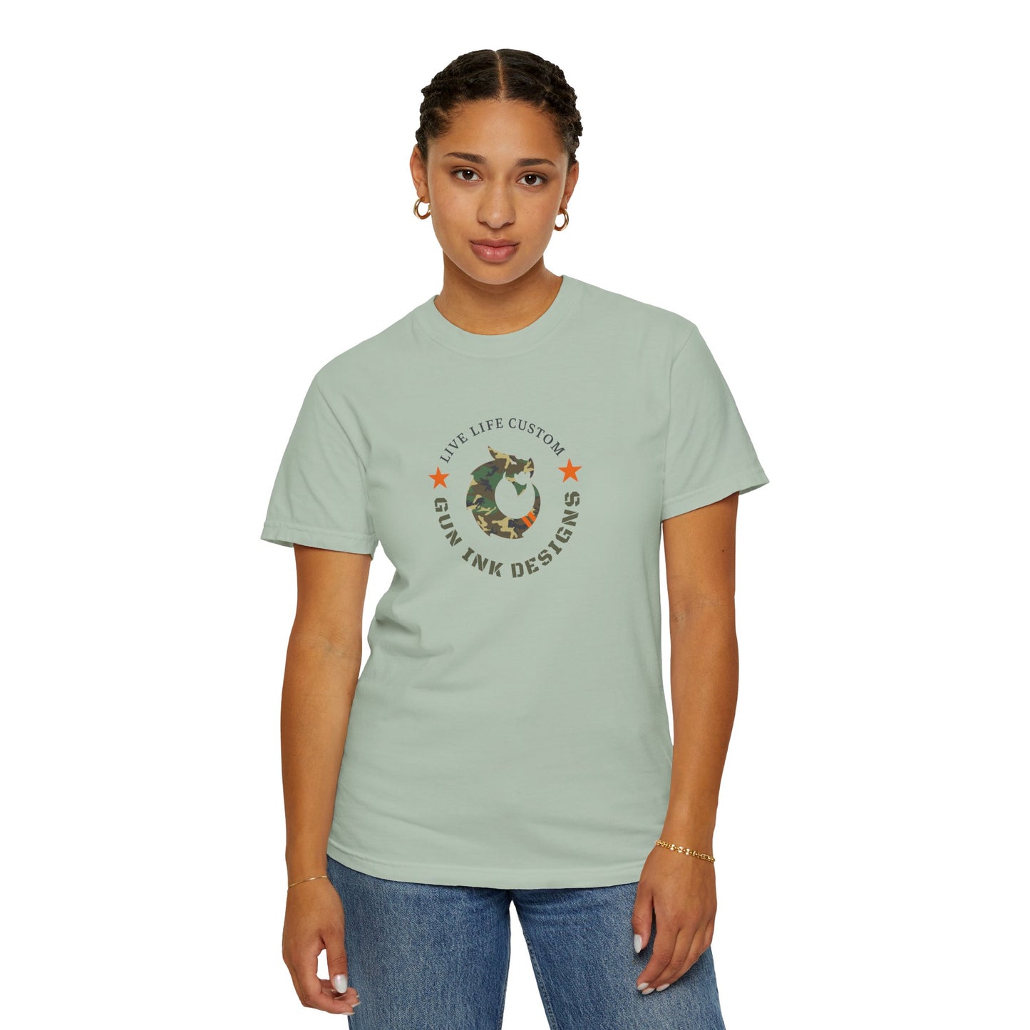 Garment-Dyed T-shirt - Camo Dragon