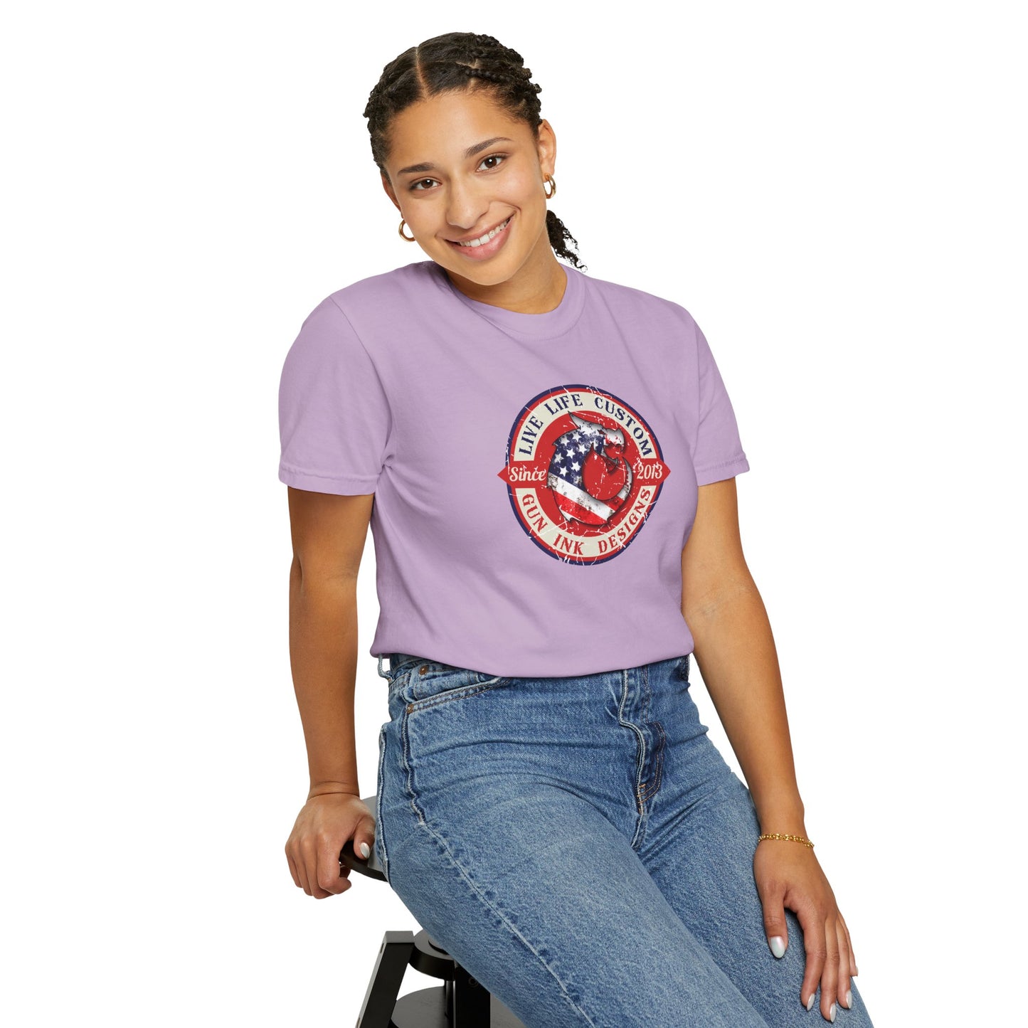 Garment-Dyed T-shirt - LLC Red Circle