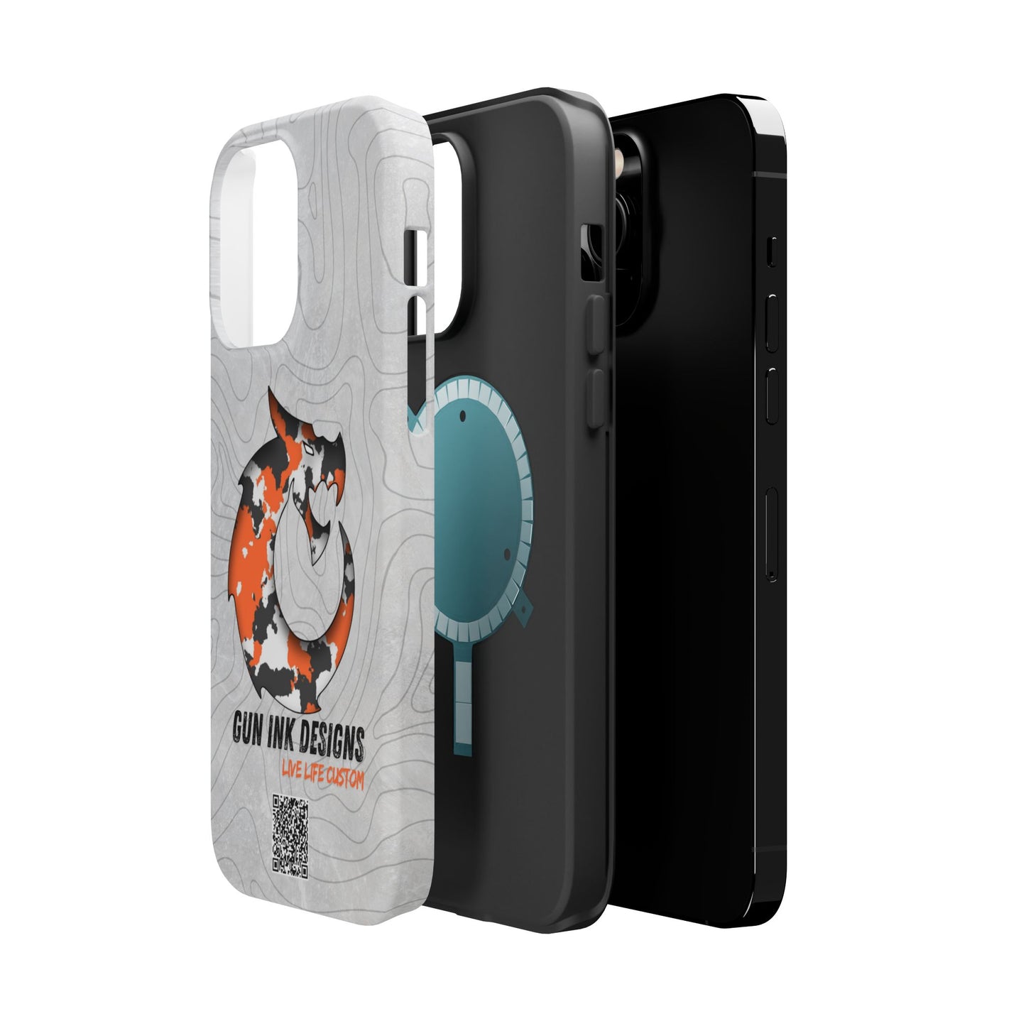 Magnetic Tough Cases - Topo QR code