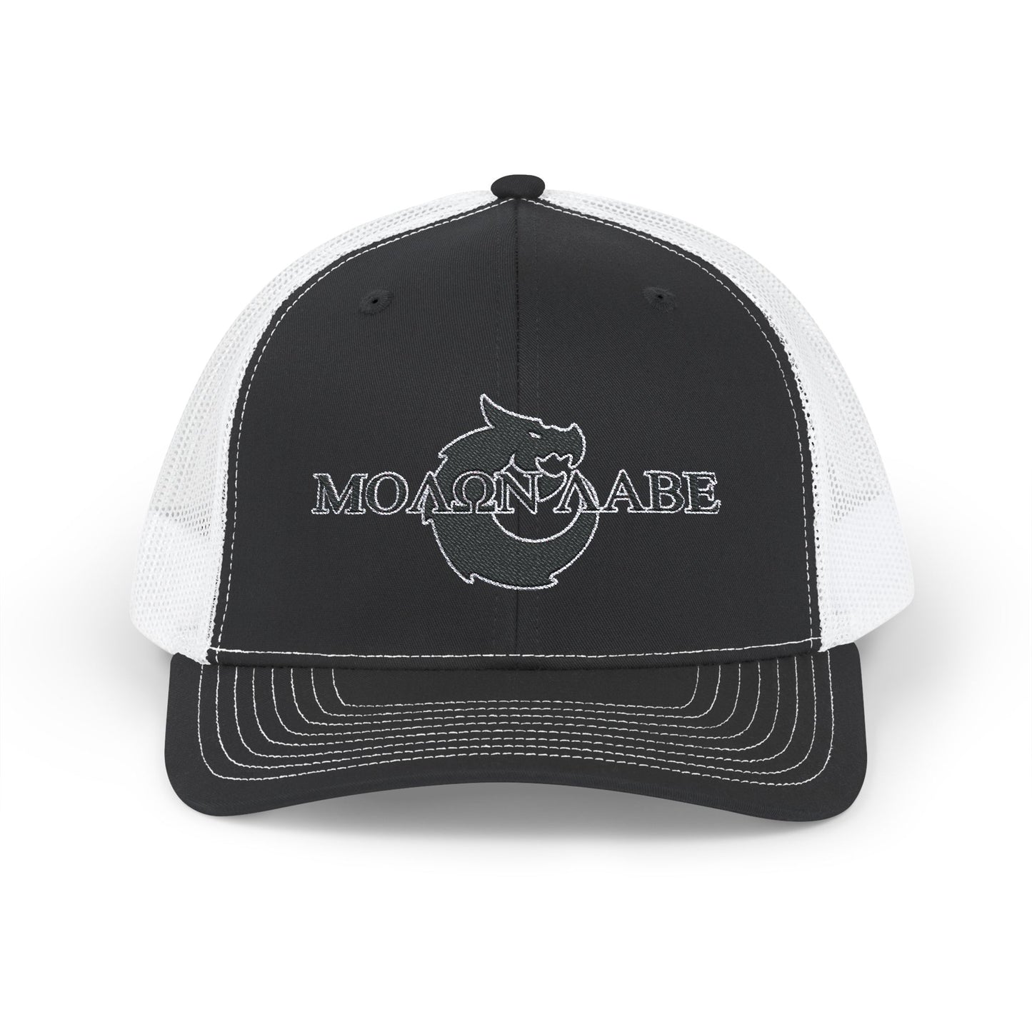Snapback Trucker Cap - Molon Labe Dragon