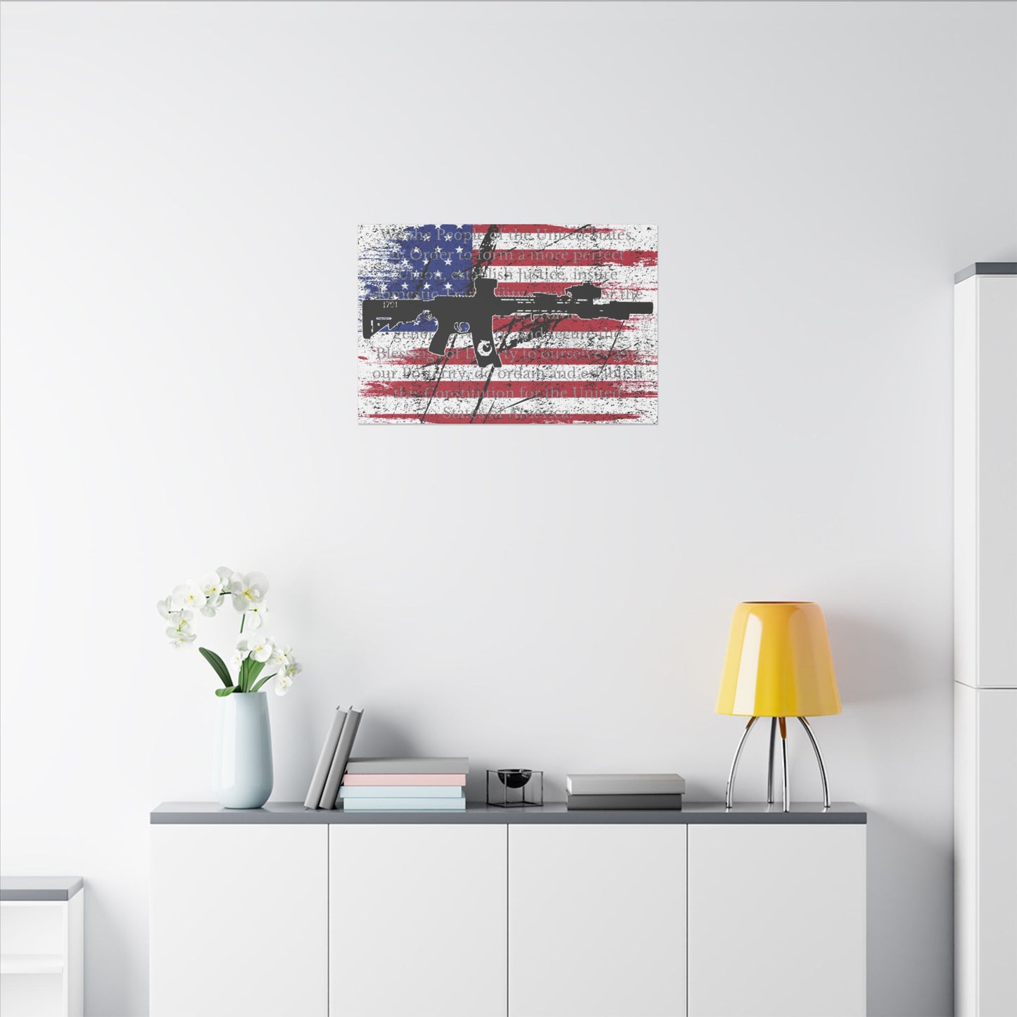 36X24 Matte Canvas, Stretched, 0.75" - We The People