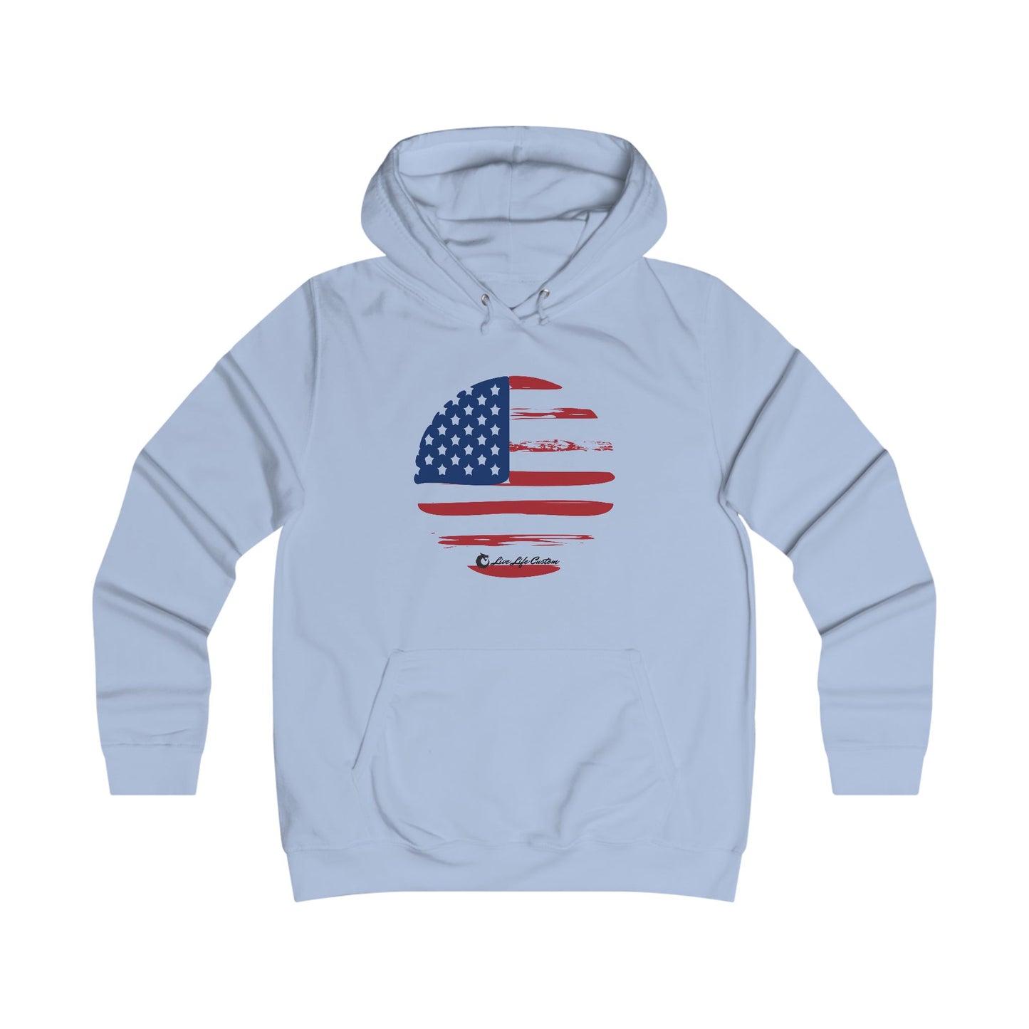 Girlie College Hoodie - Circle flag