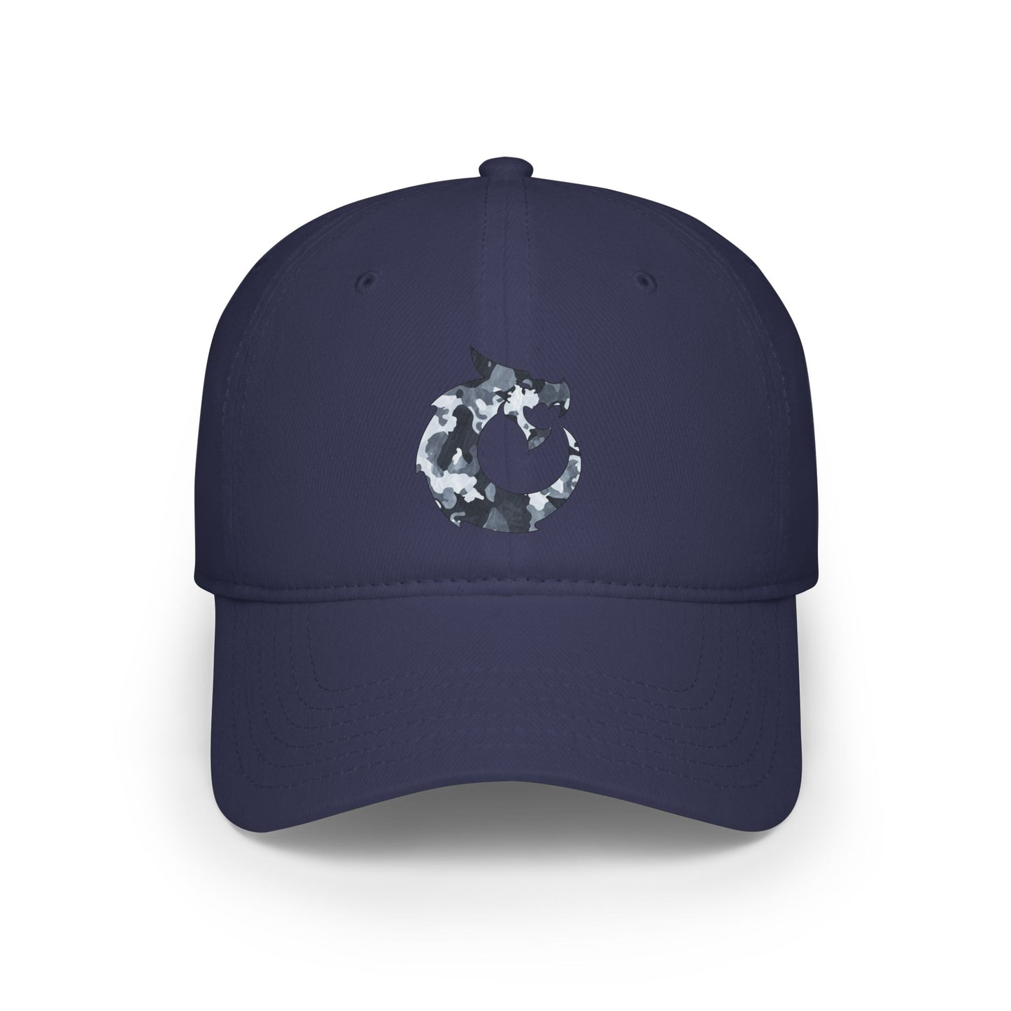 Low Profile Baseball Cap - Gray Camo Dragon