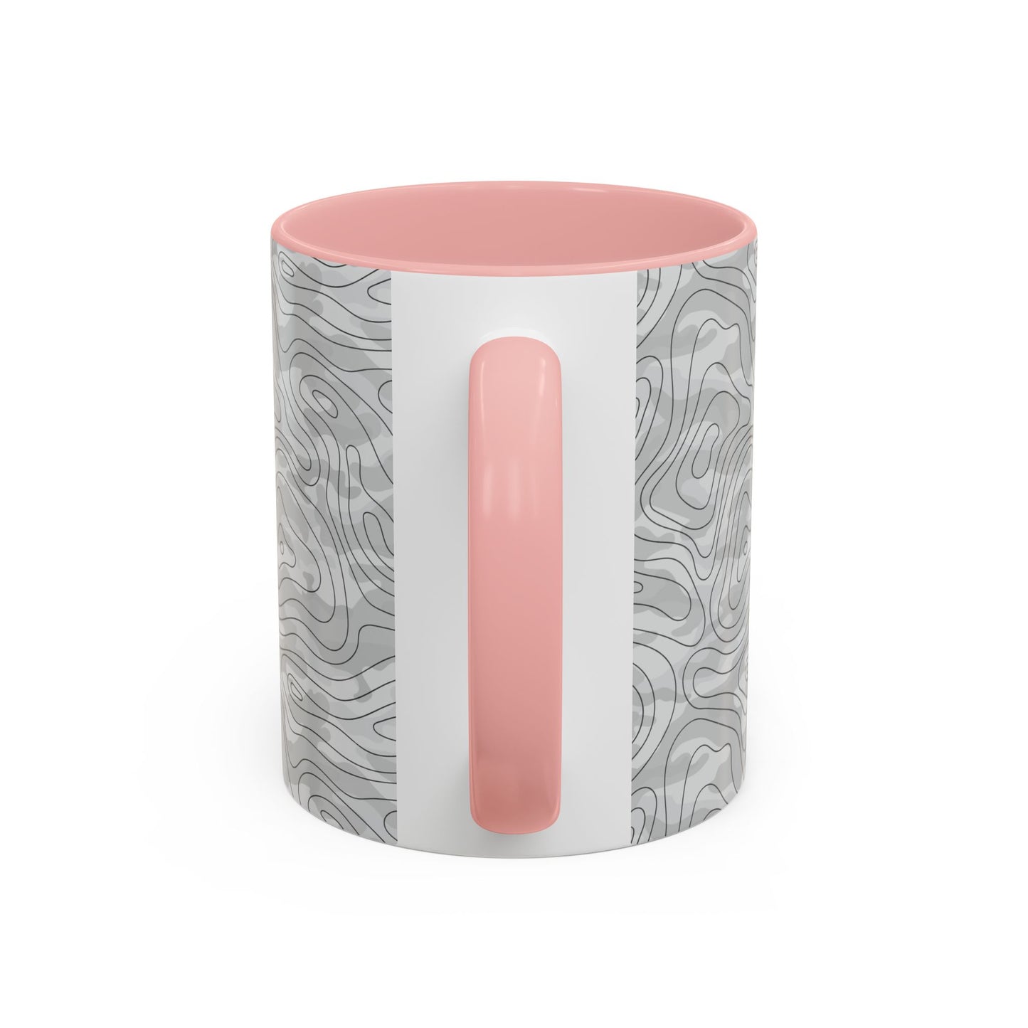 Accent Coffee Mug (11, 15oz) - Gray Topo Logo