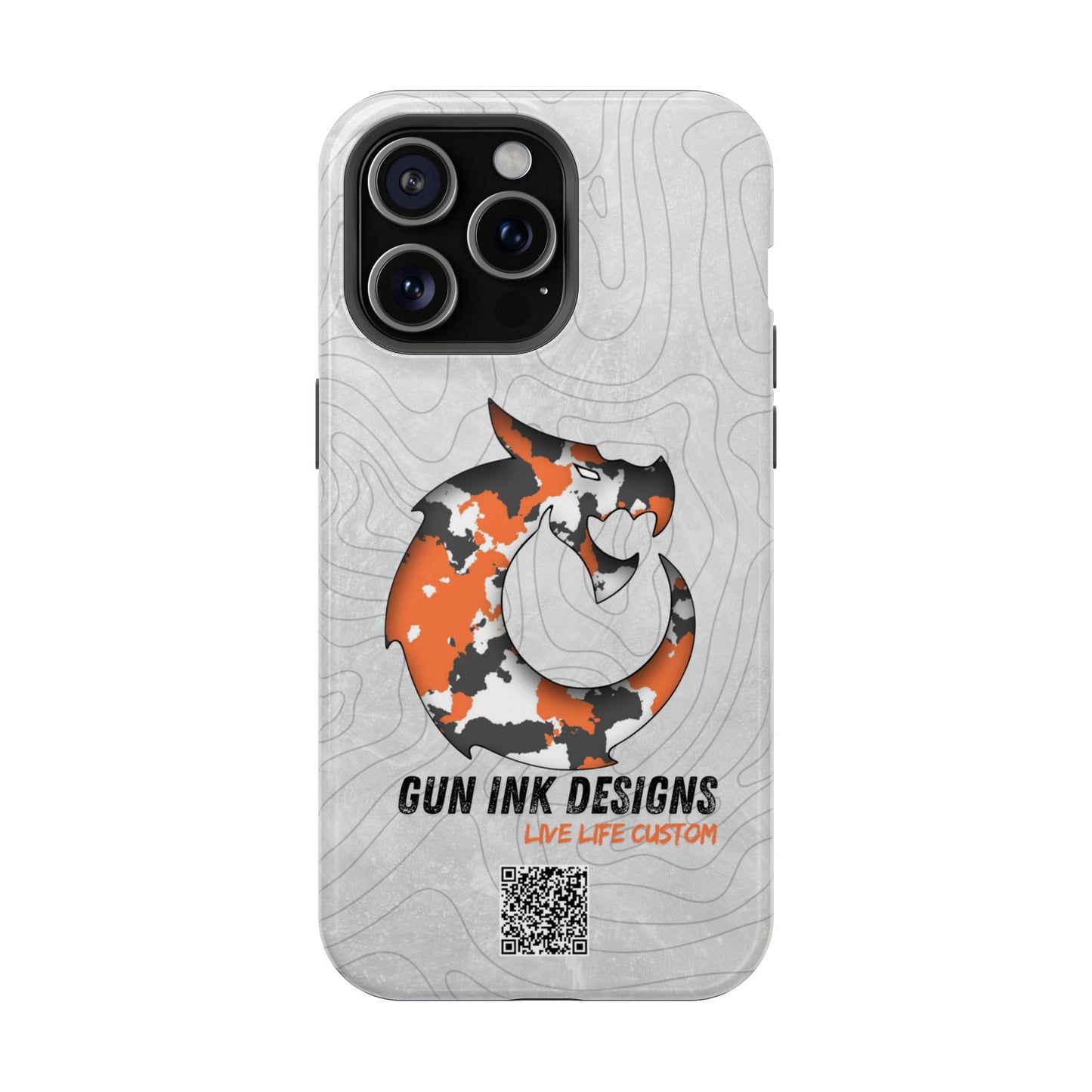 Magnetic Tough Cases - Topo QR code