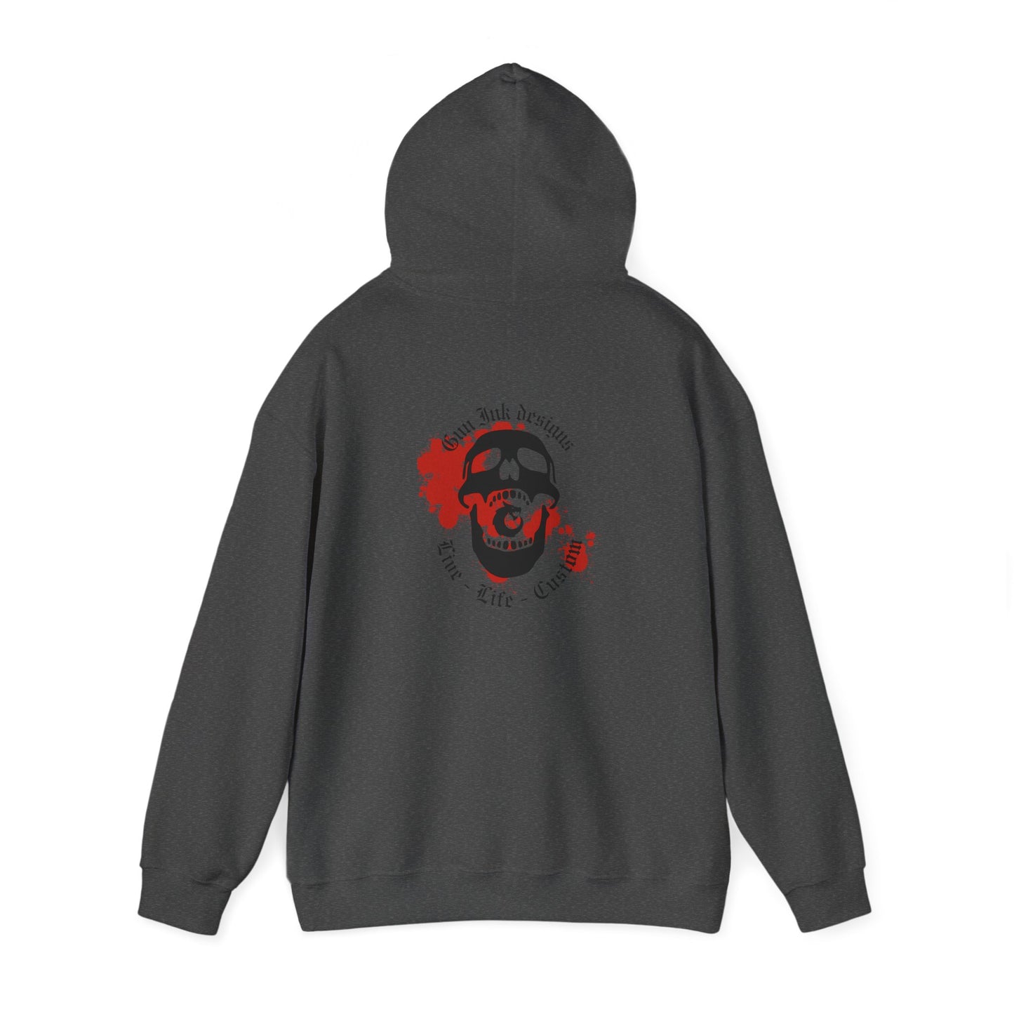 Heavy Blend™ Hooded Sweatshirt - GID Skull