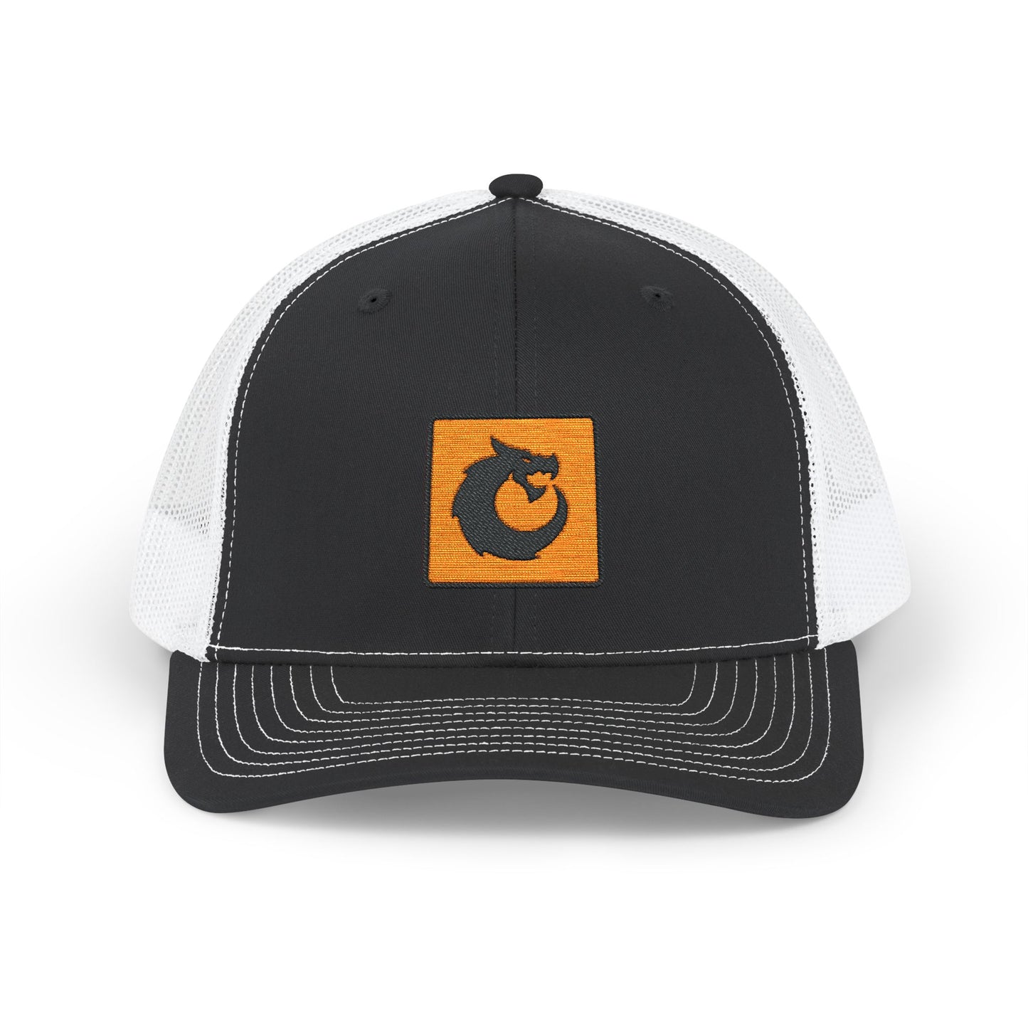 Snapback Trucker Cap - Orange Patch