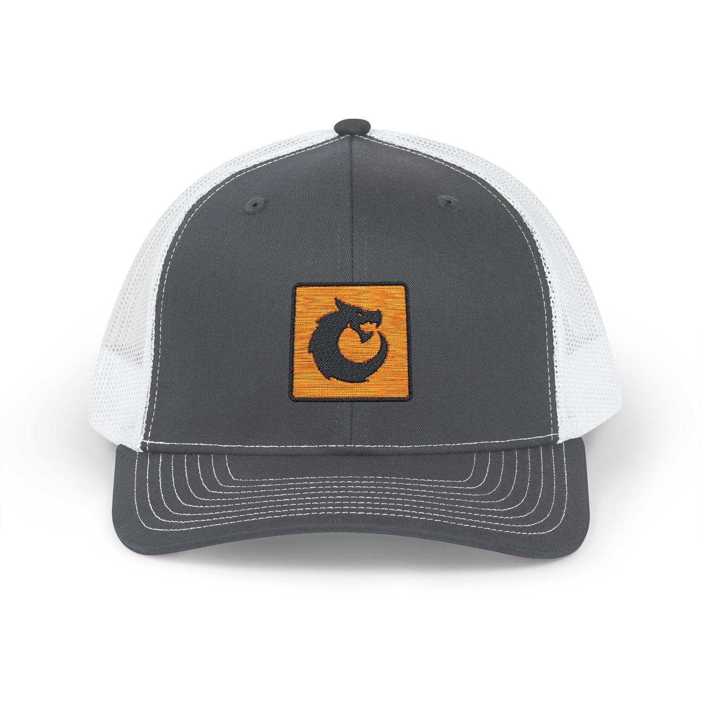 Snapback Trucker Cap - Orange Patch