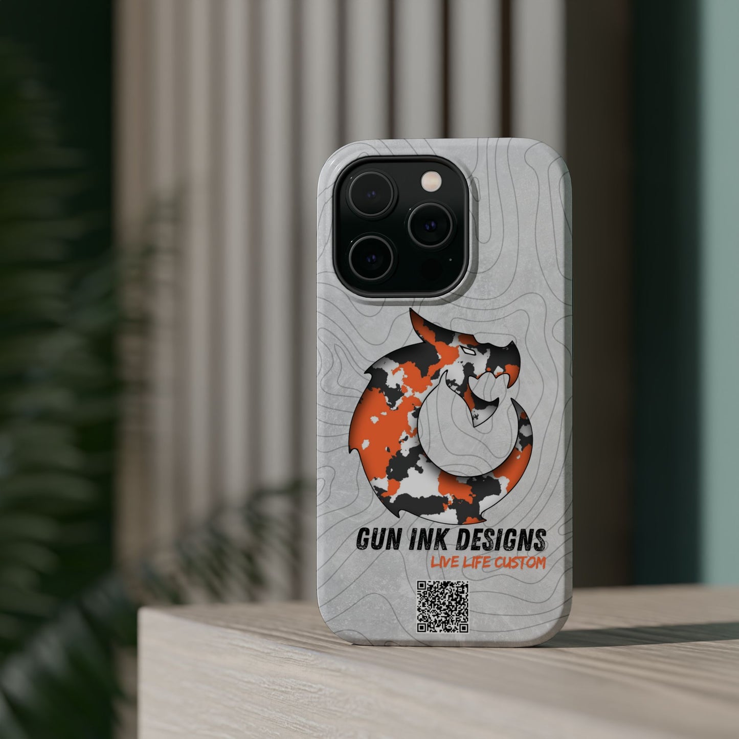 Magnetic Tough Cases - Topo QR code