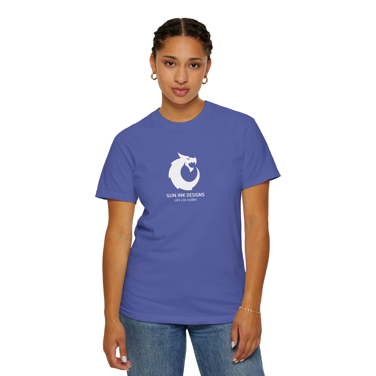 Garment-Dyed T-shirt - White Dragon