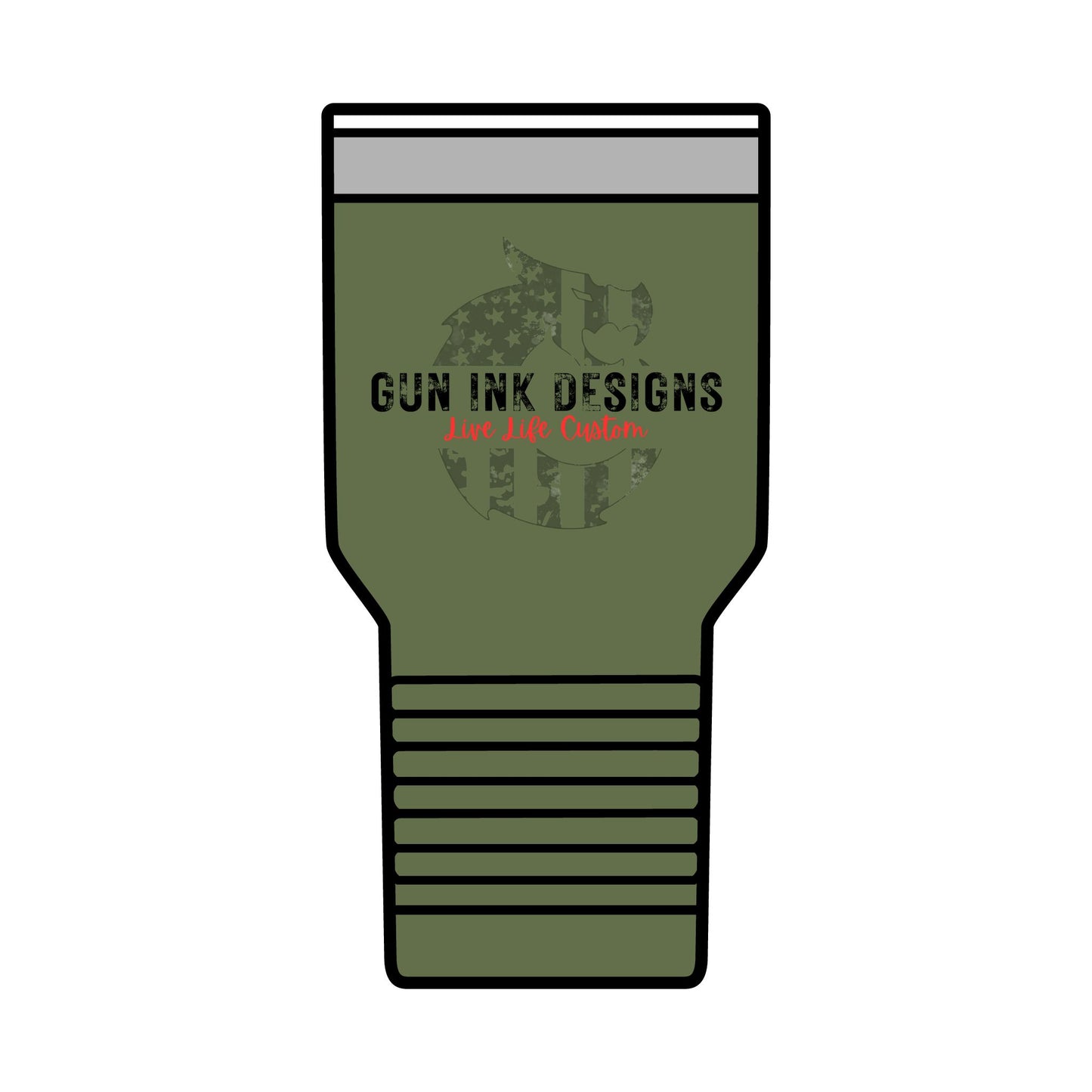 Insulated Tumbler, 30oz - Ghost Flag Dragon