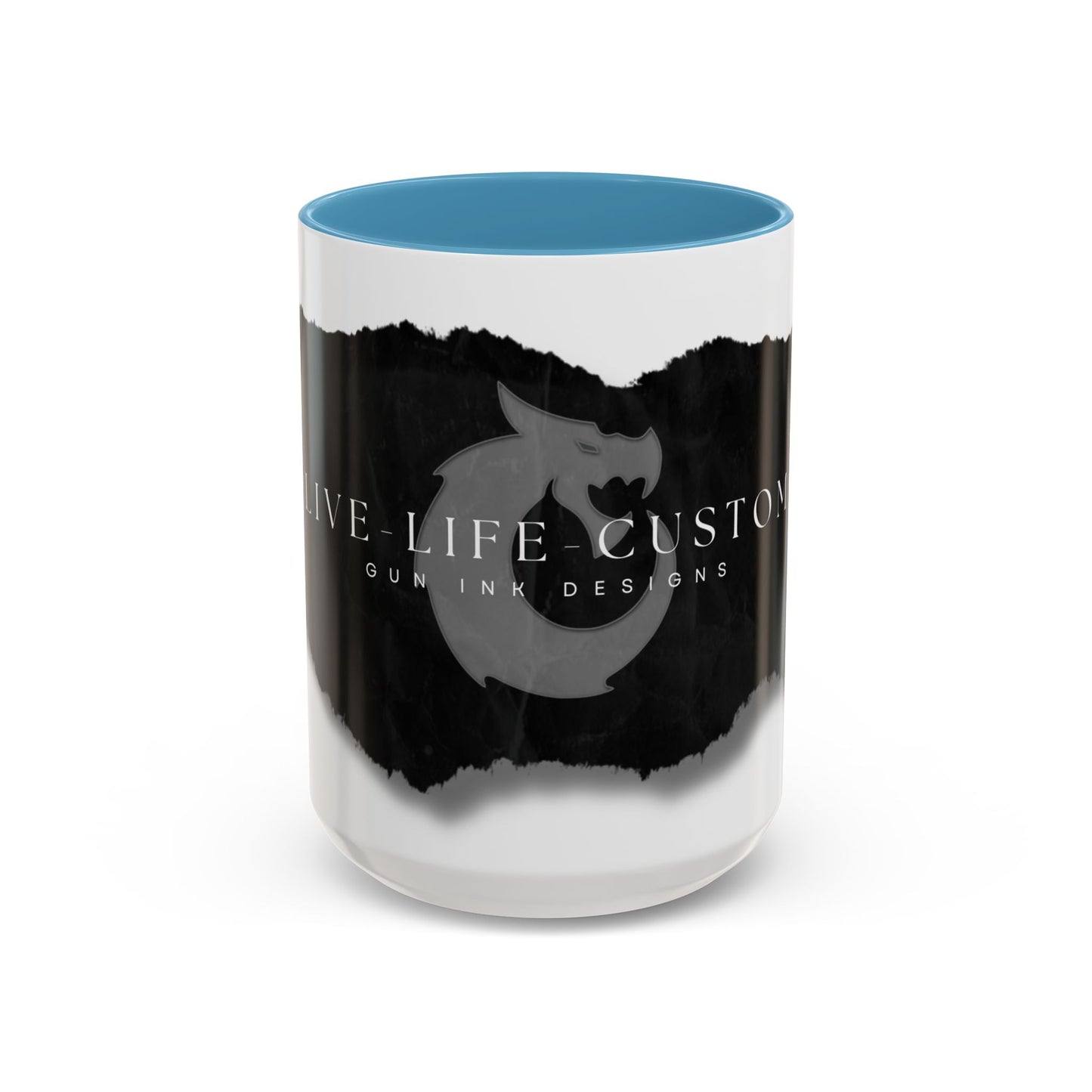 Accent Coffee Mug (11, 15oz) - Torn Paper