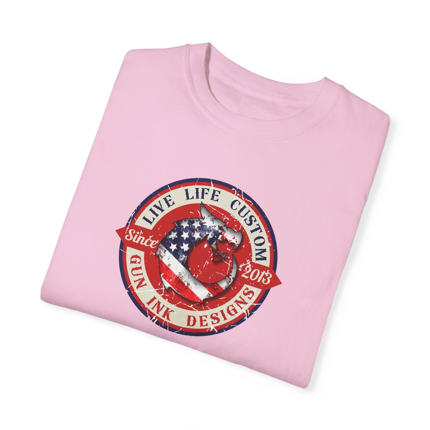Garment-Dyed T-shirt - LLC Red Circle