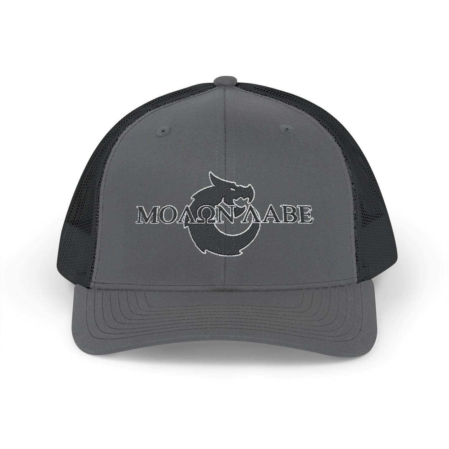 Snapback Trucker Cap - Molon Labe Dragon