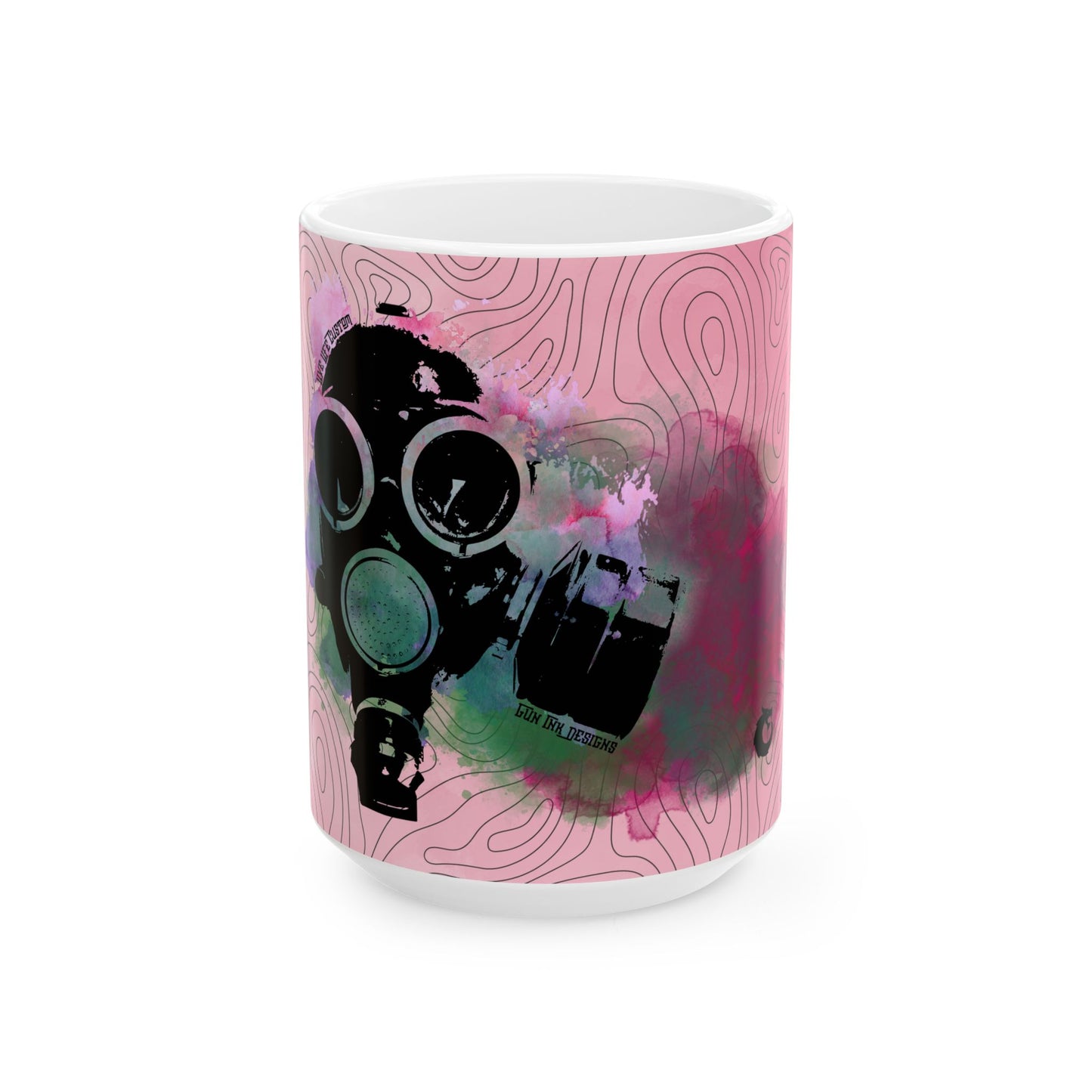 Ceramic Mug, (11oz, 15oz) - Gas Mask