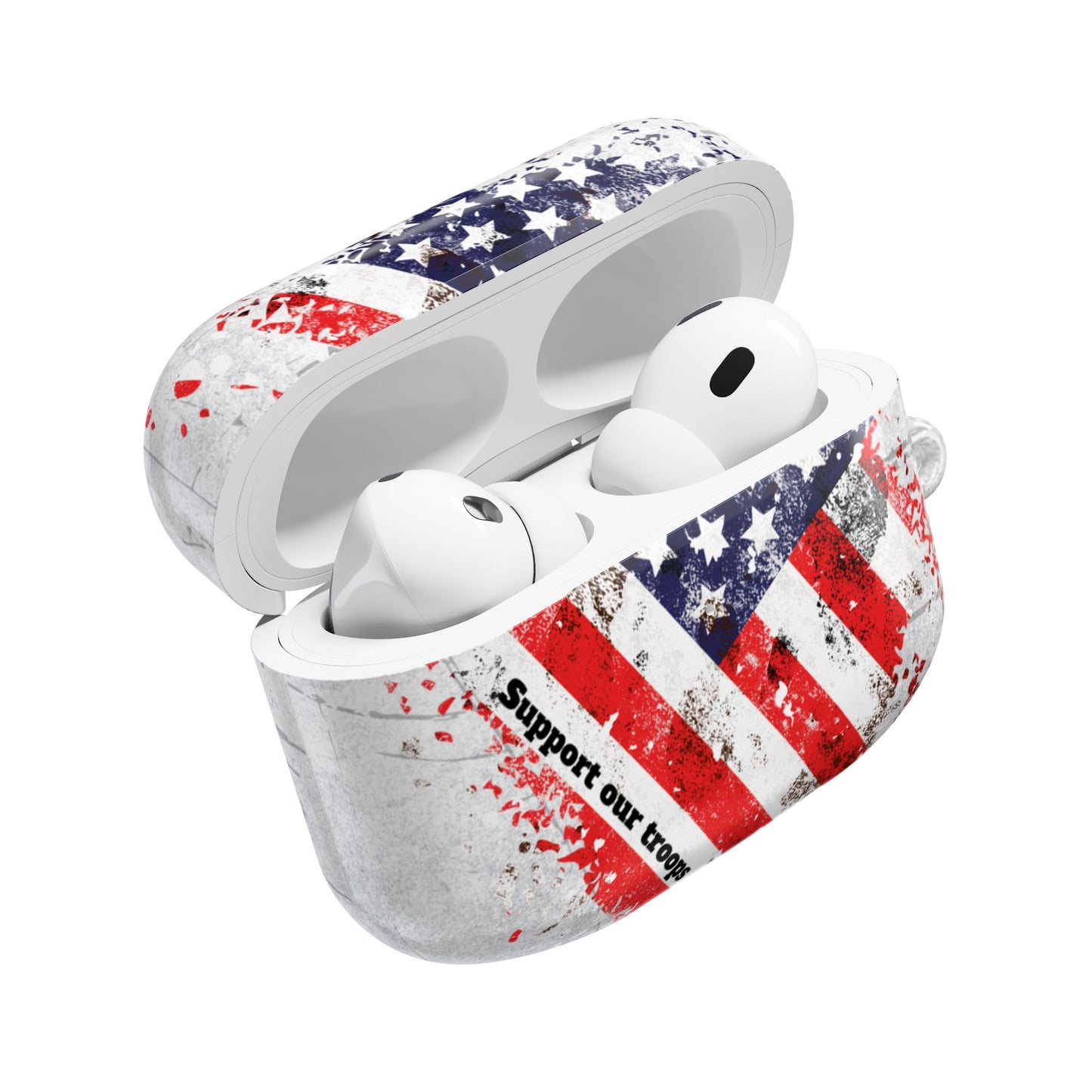 Patriotic AirPod Cases - Support Our Troops Design