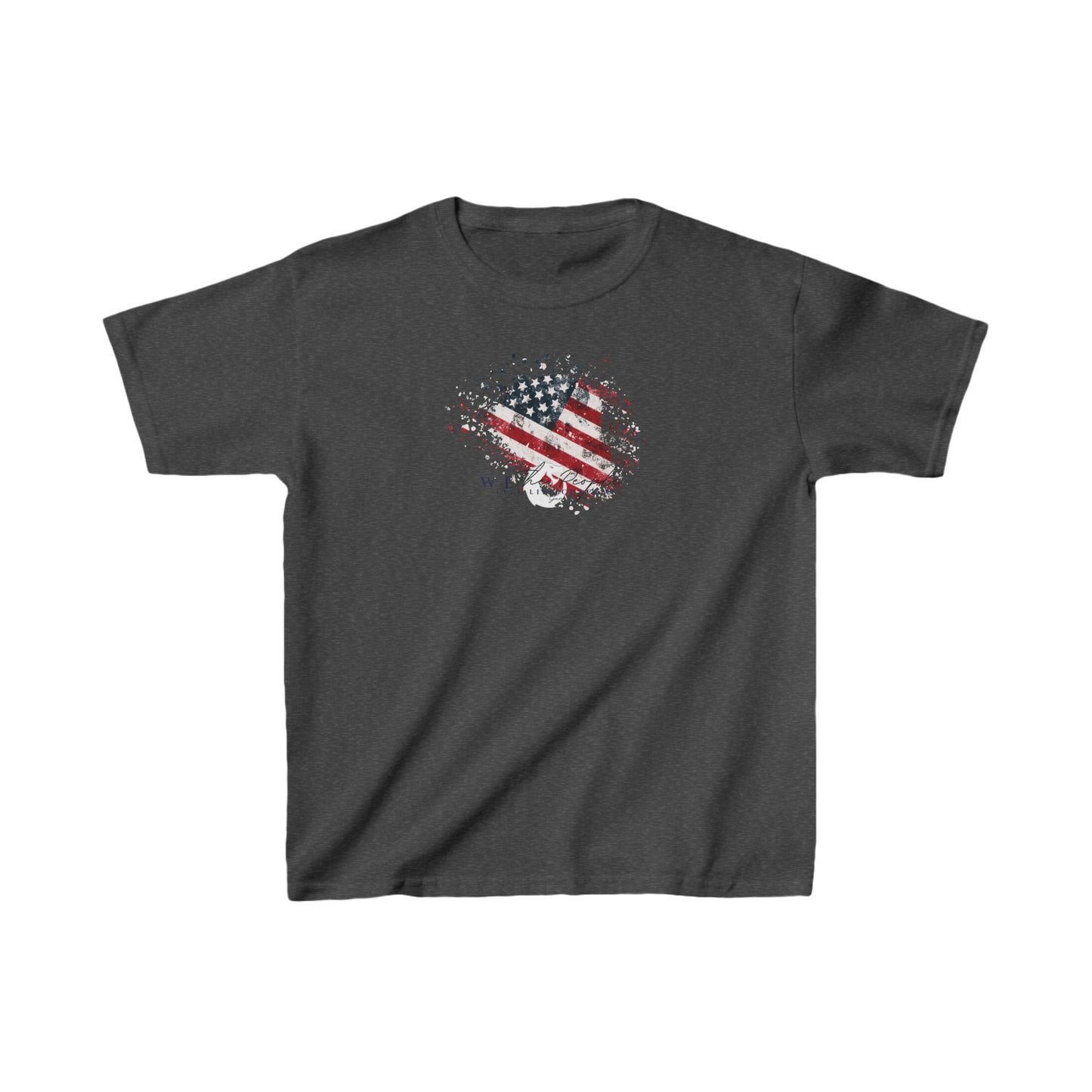 Kids Heavy Cotton™ Tee - We The People Flag