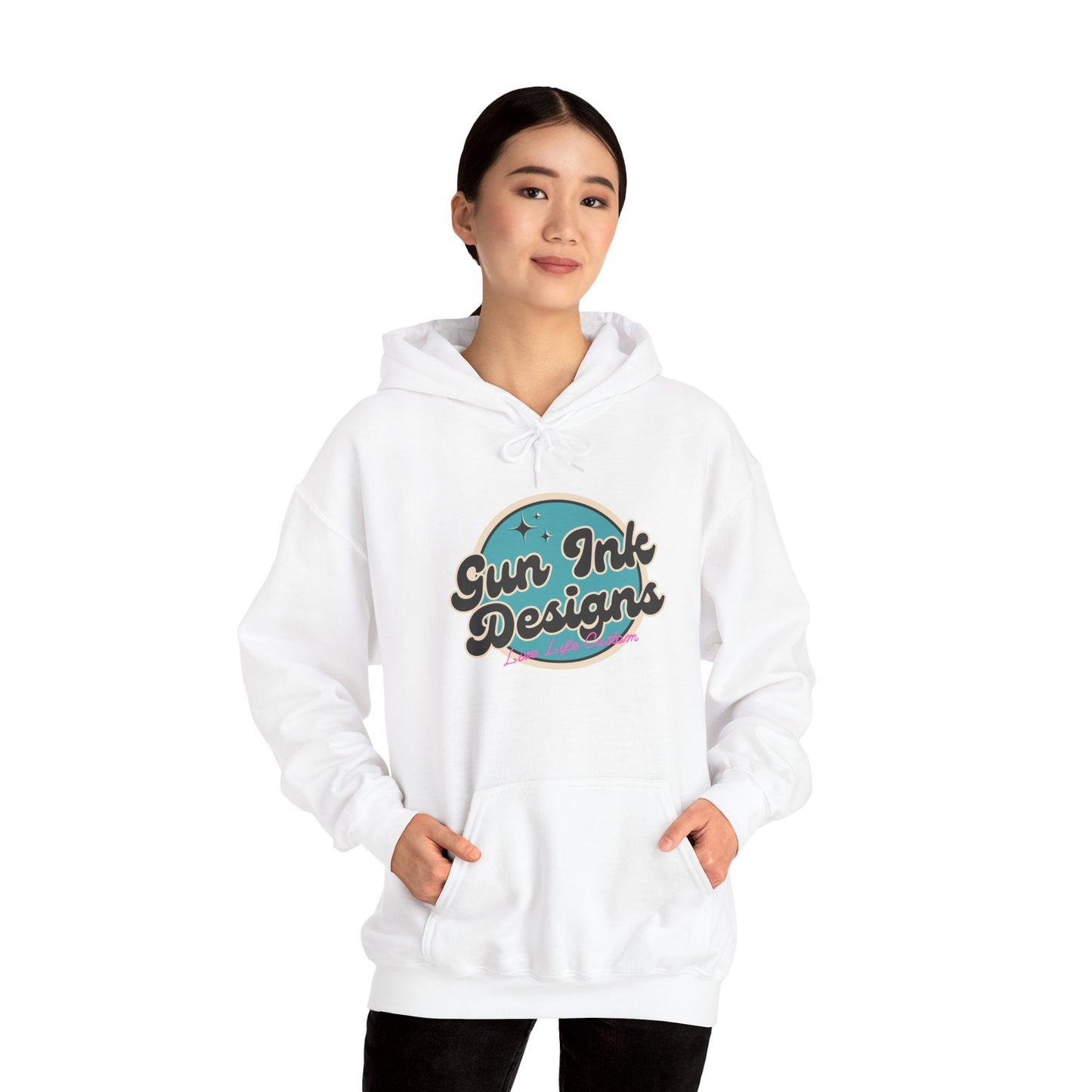 Heavy Blend™ Hooded Sweatshirt - Teal Circle