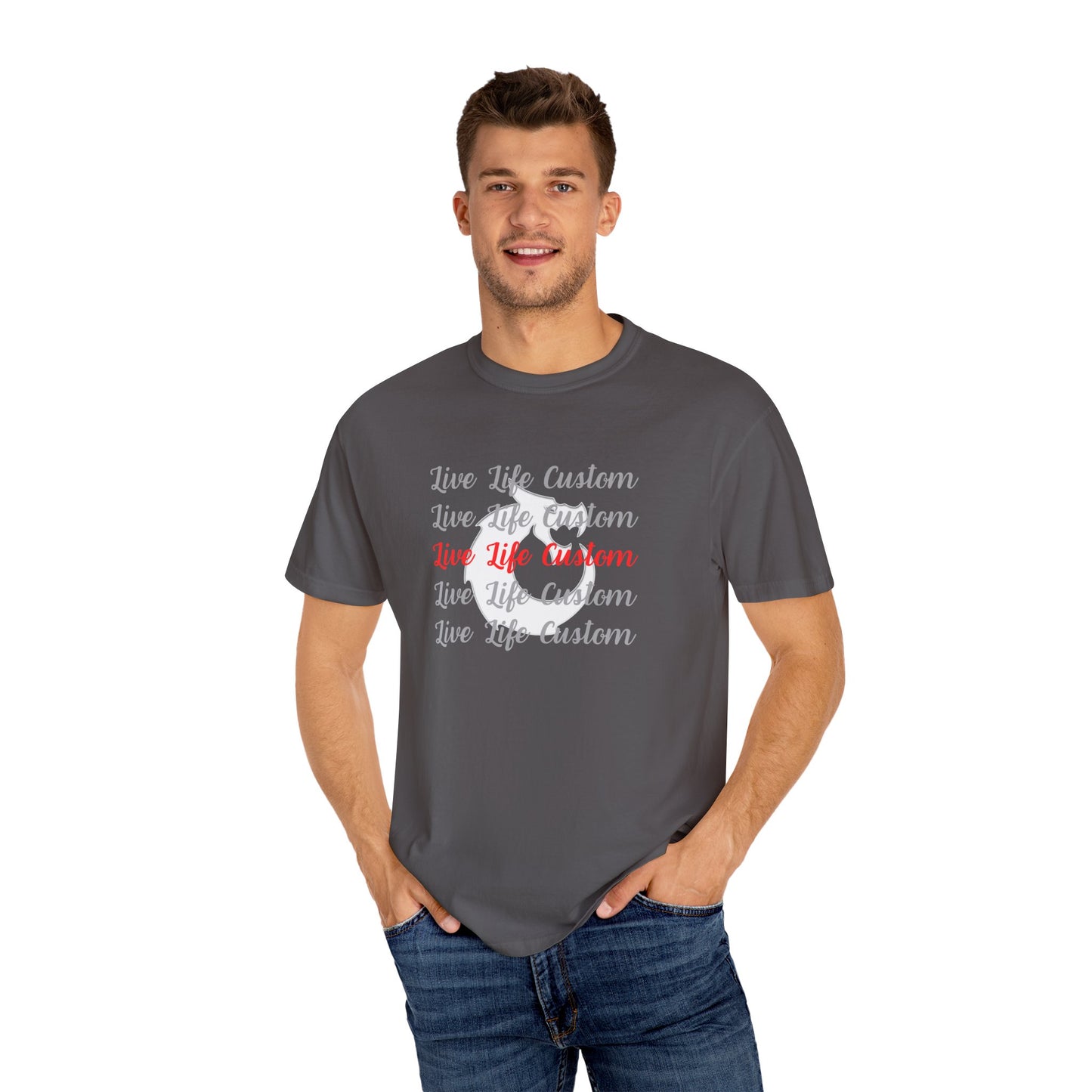 Garment-Dyed T-shirt - LLC Stacked