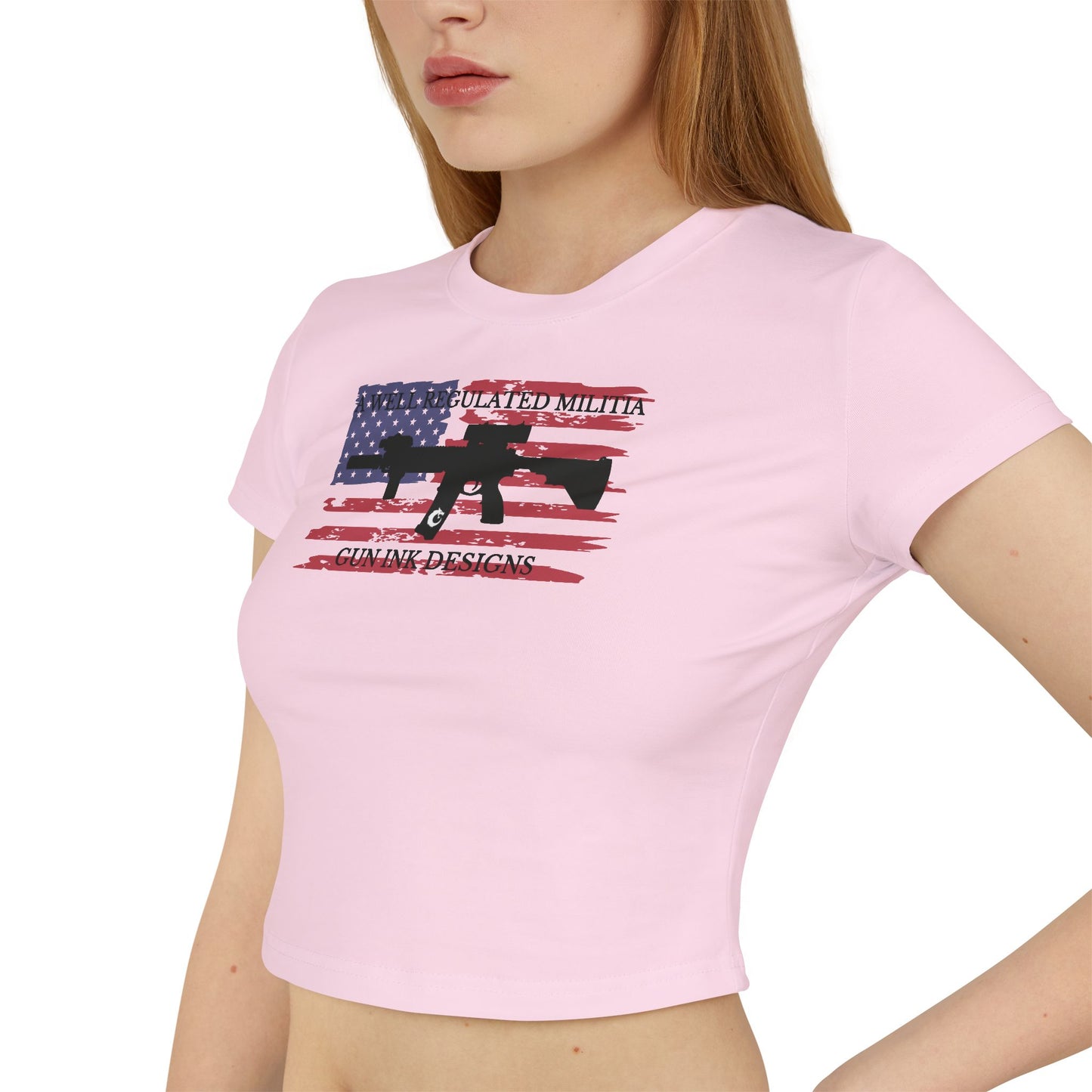 Women's Baby Tee - A Well Regulated Militia