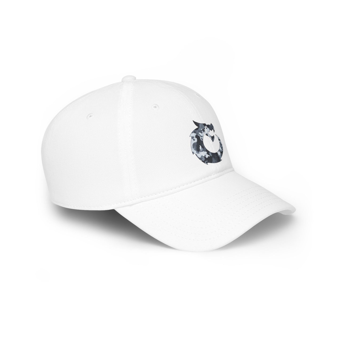 Low Profile Baseball Cap - Gray Camo Dragon