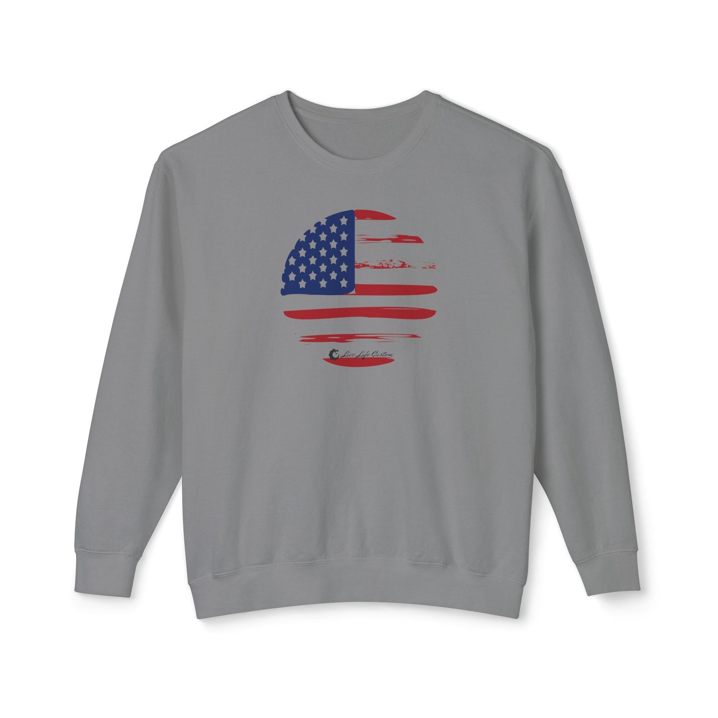 Unisex Lightweight Crewneck Sweatshirt - Circle Flag