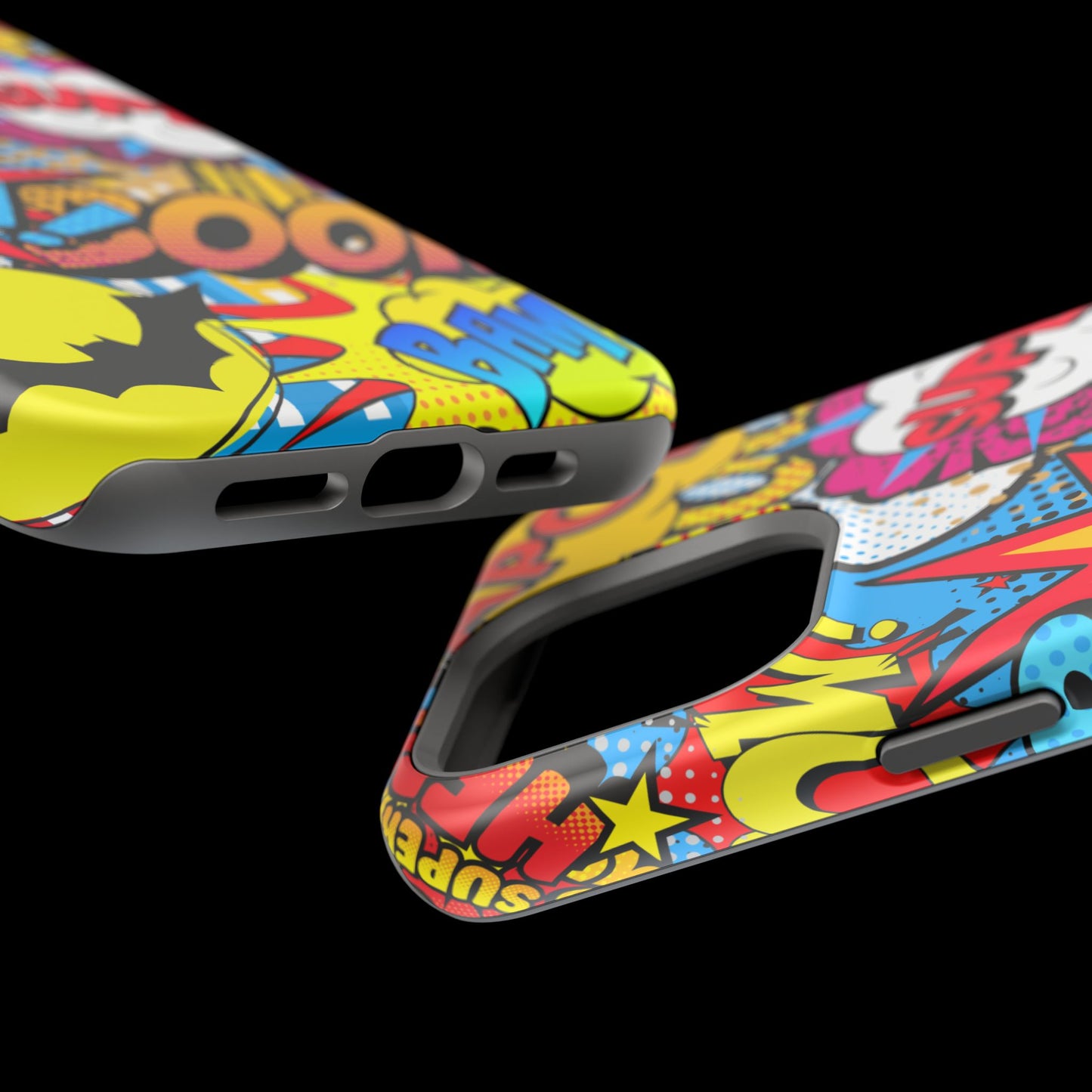 Comic Book Pop Art Phone Case - Magnetic Tough Cases for Superhero Lovers, Fun and Colorful Cell Cover