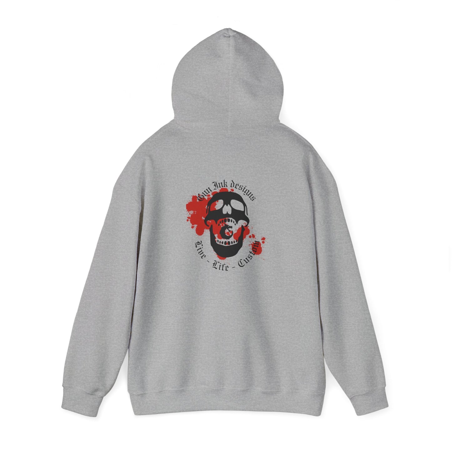 Heavy Blend™ Hooded Sweatshirt - GID Skull