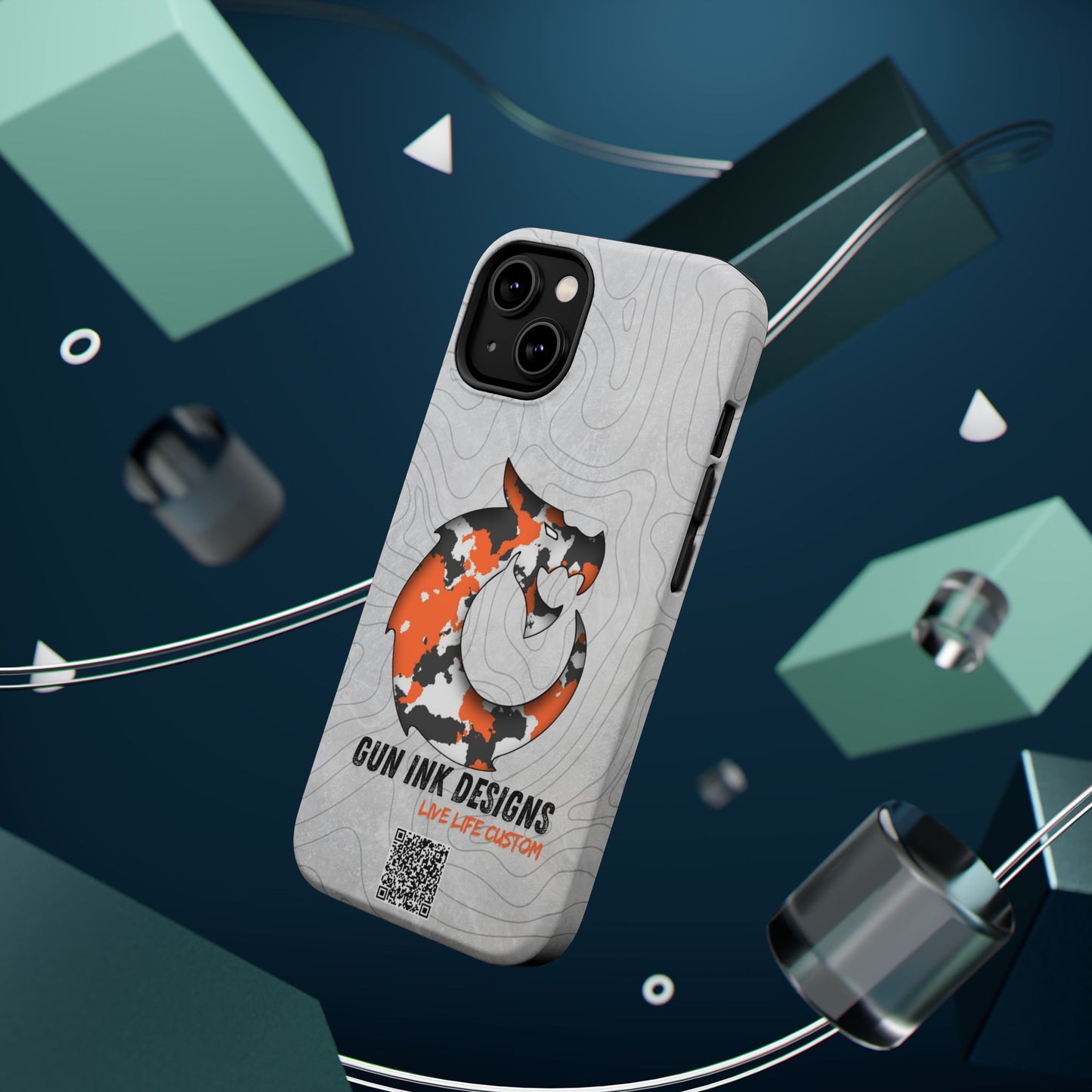 Magnetic Tough Cases - Topo QR code
