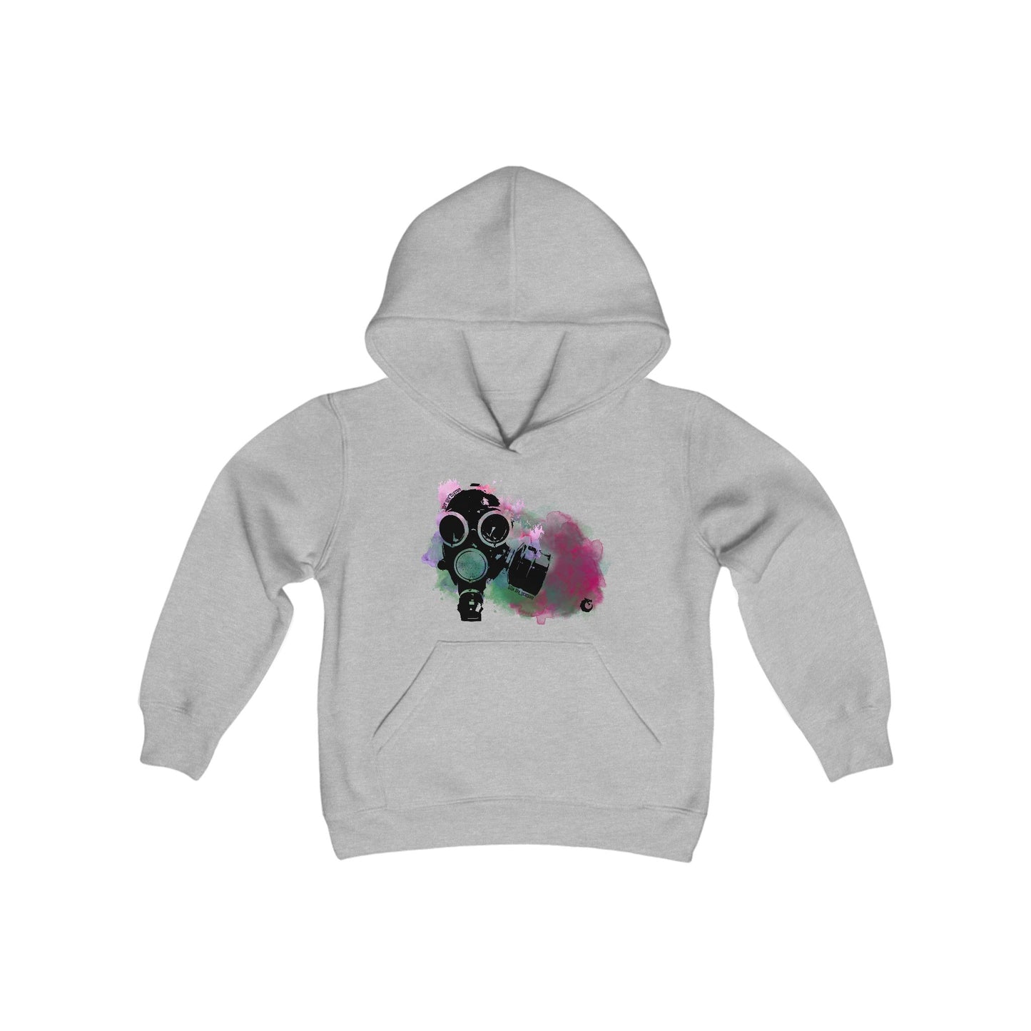 Youth Heavy Blend Hooded Sweatshirt - Gas Mask