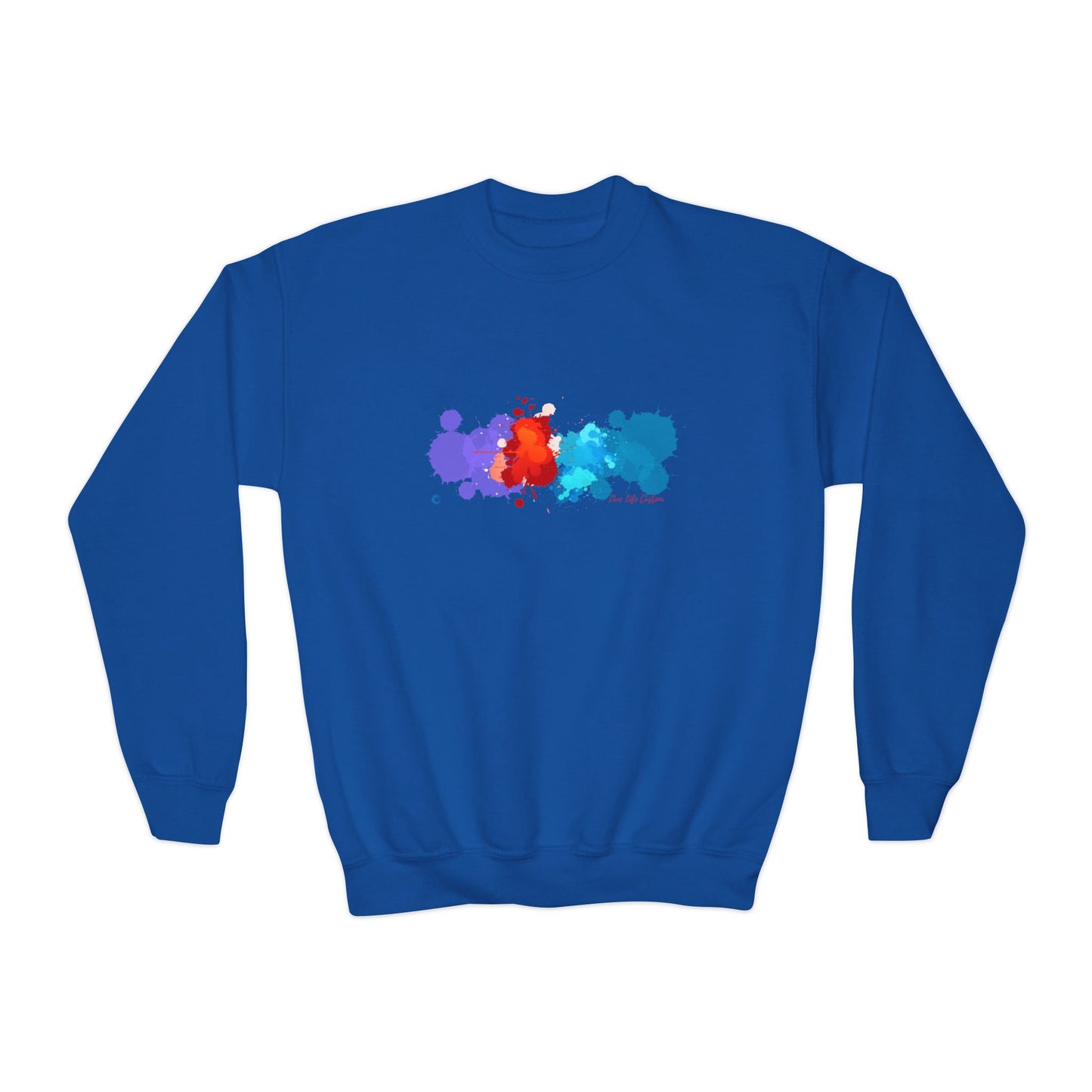 Youth Crewneck Sweatshirt - A Splash of Color