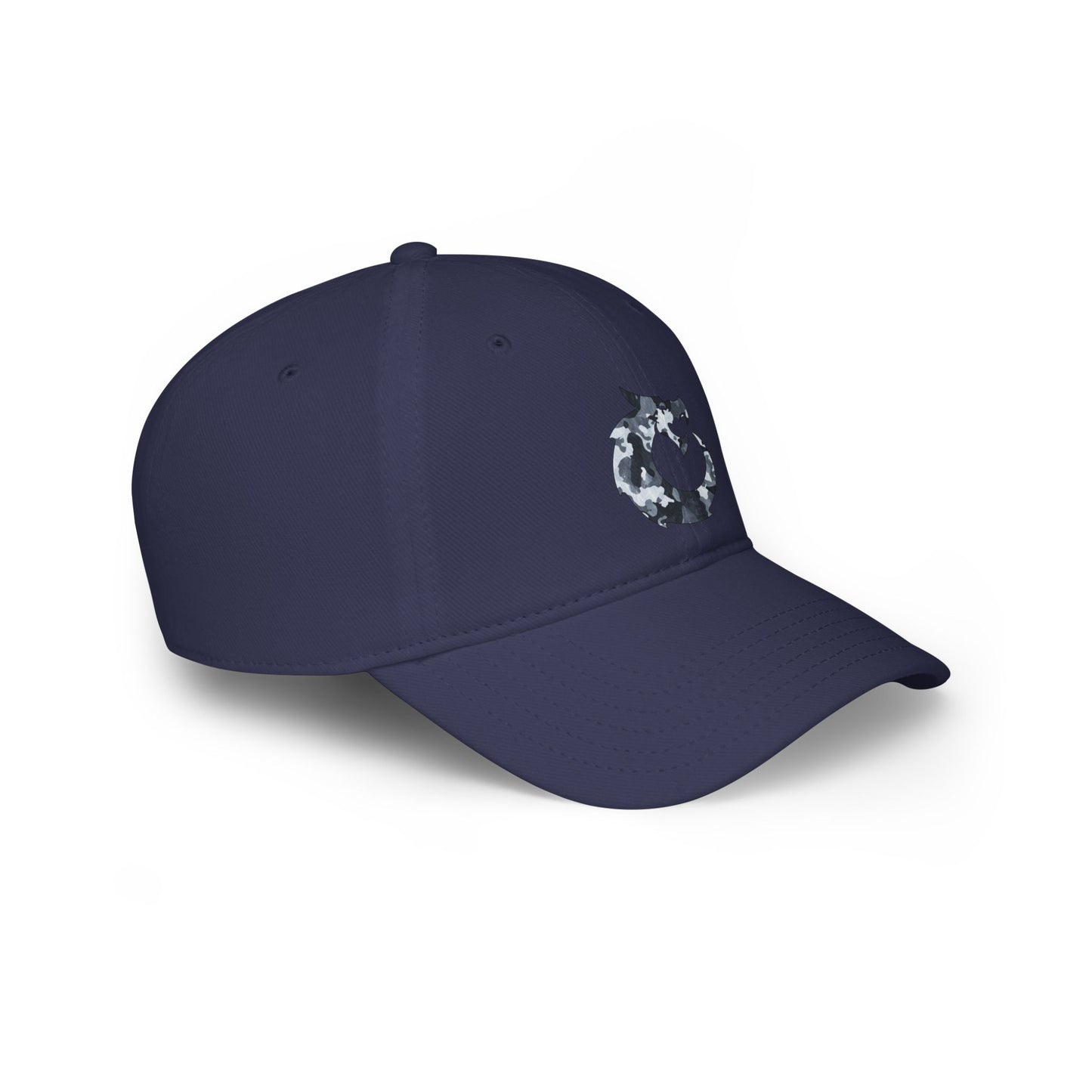 Low Profile Baseball Cap - Gray Camo Dragon