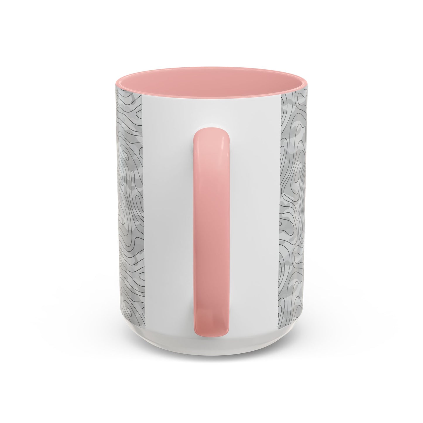 Accent Coffee Mug (11, 15oz) - Gray Topo Logo