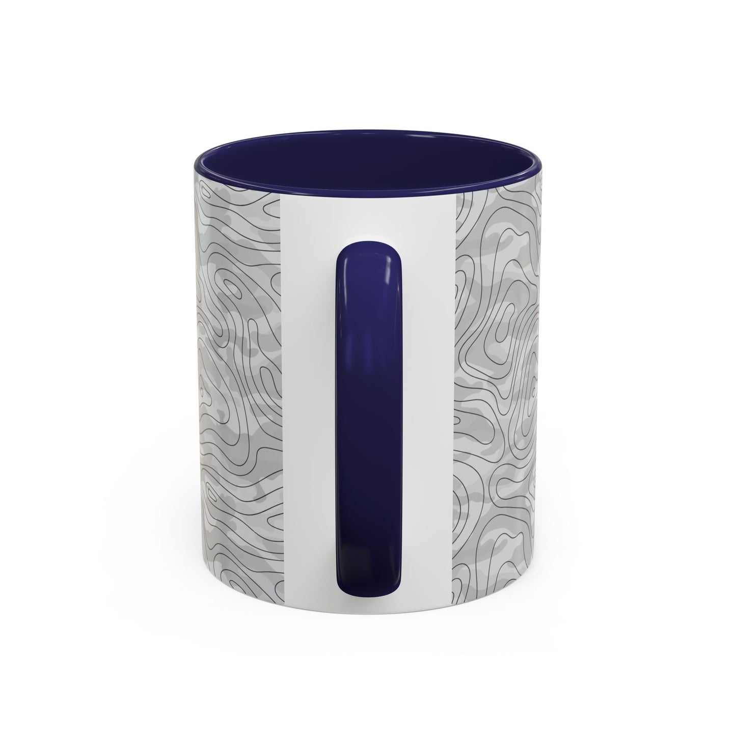 Accent Coffee Mug (11, 15oz) - Gray Topo Logo
