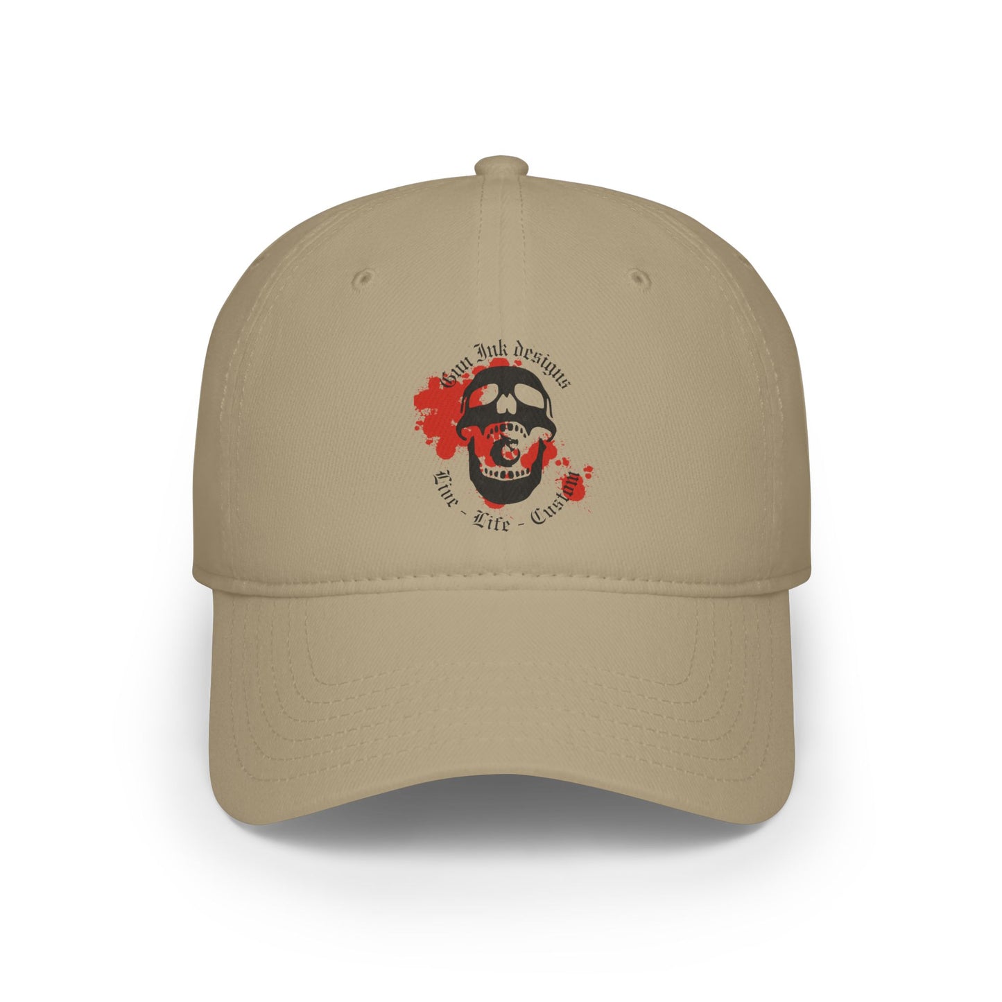 Low Profile Baseball Cap - GID Skull