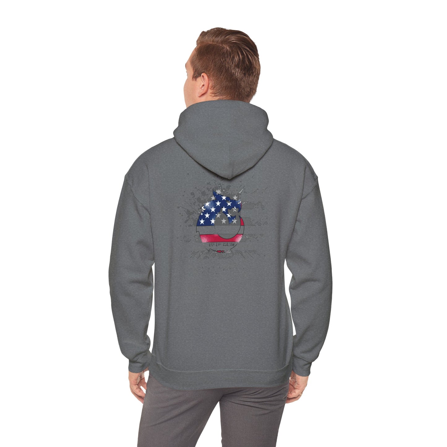 Heavy Blend™ Hooded Sweatshirt - 3D Flag