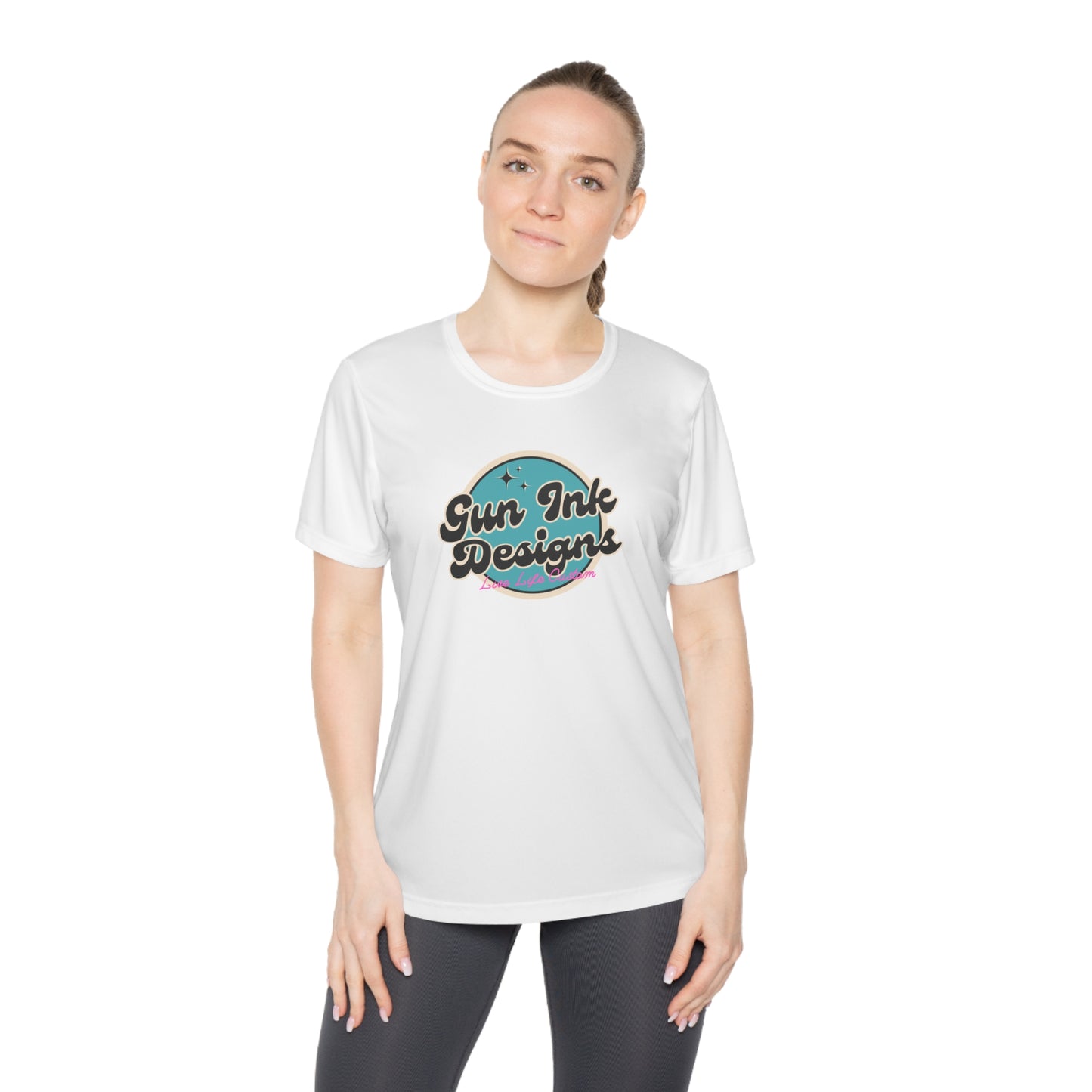 Ladies Competitor Tee - Teal Circle
