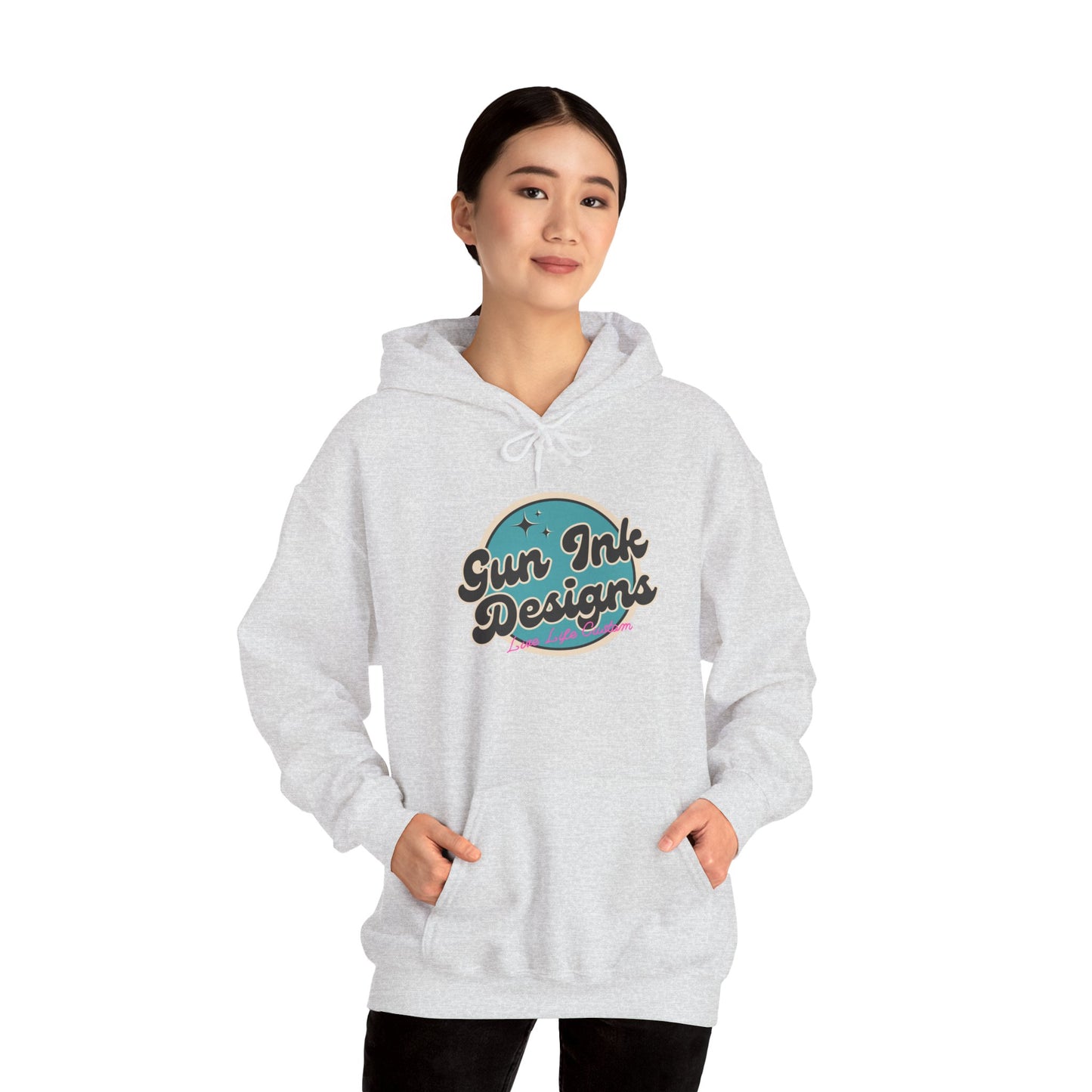 Heavy Blend™ Hooded Sweatshirt - Teal Circle