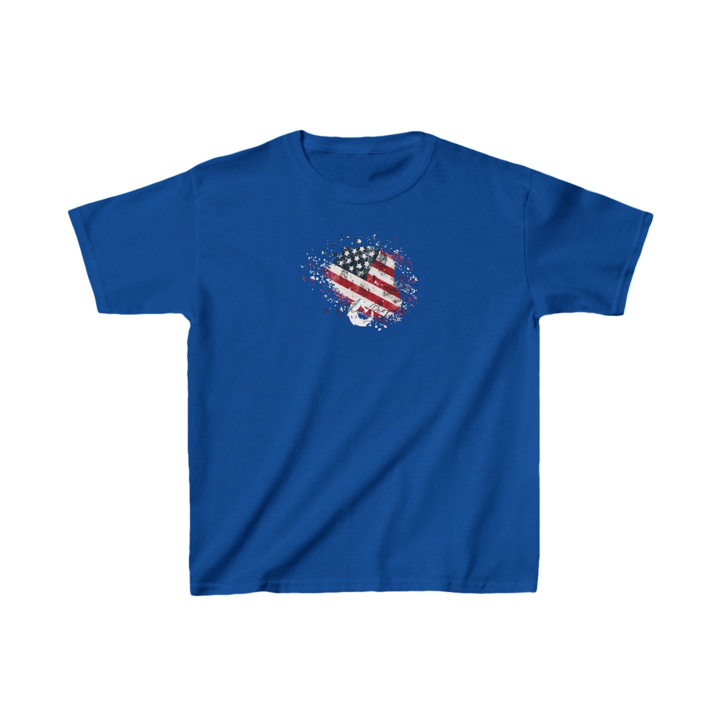 Kids Heavy Cotton™ Tee - We The People Flag