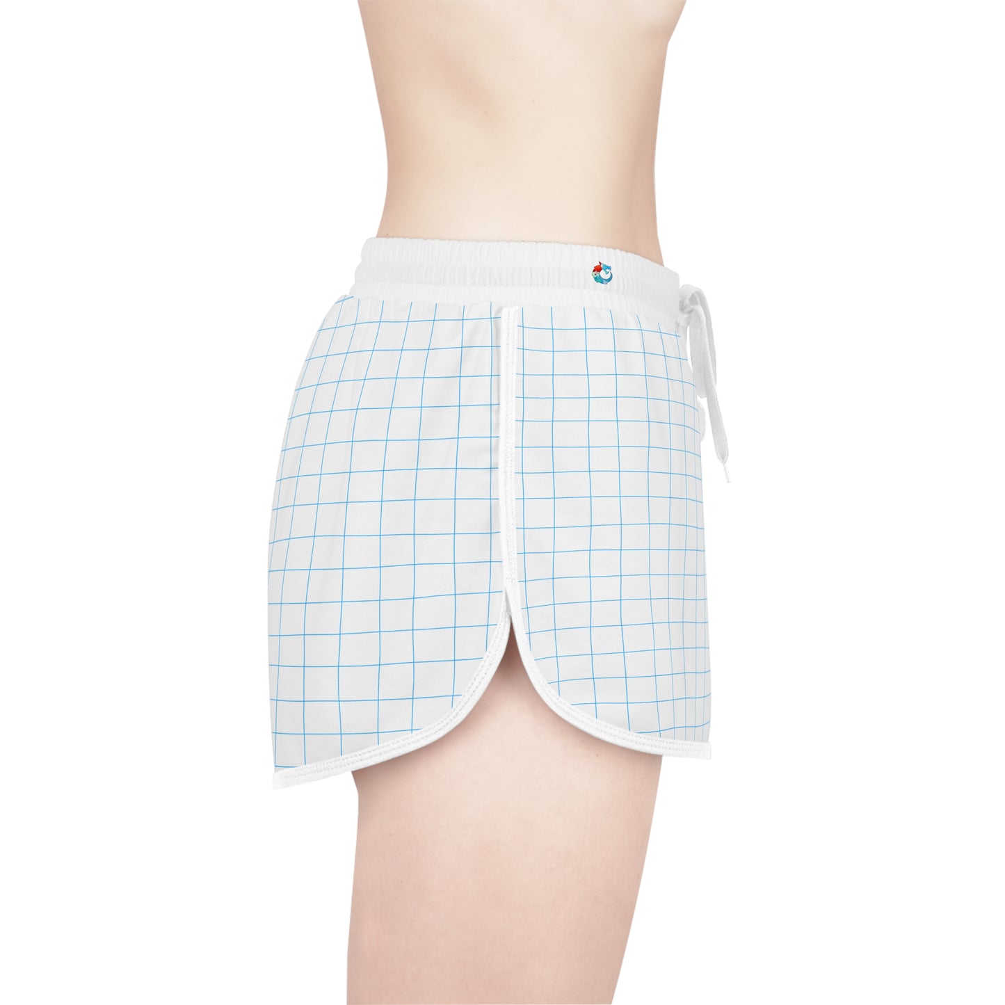 Women's Relaxed Shorts - Blue check