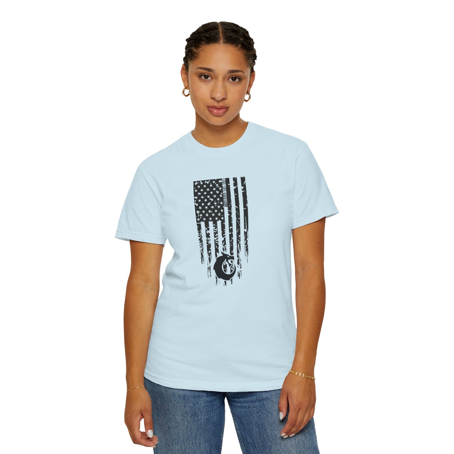 Garment-Dyed T-shirt - Distressed Flag