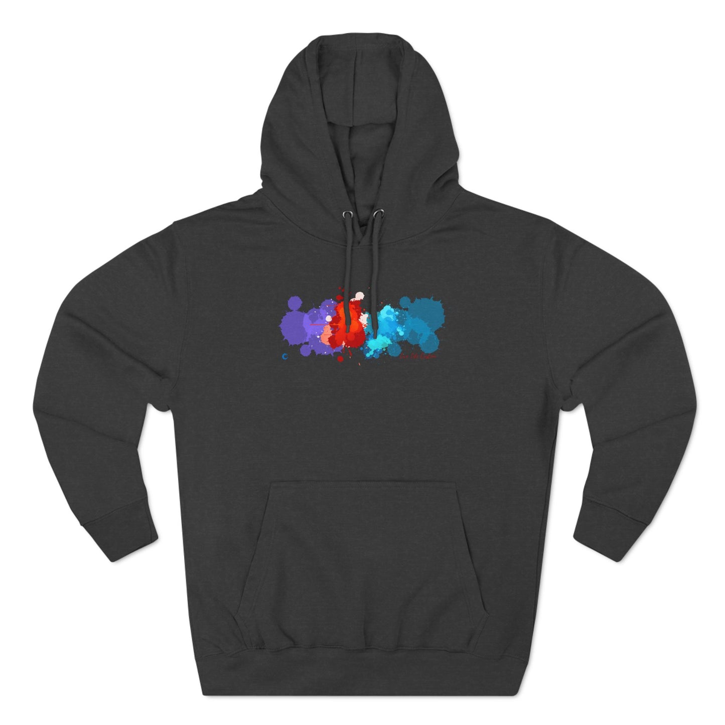Three-Panel Fleece Hoodie - A Splash of Color